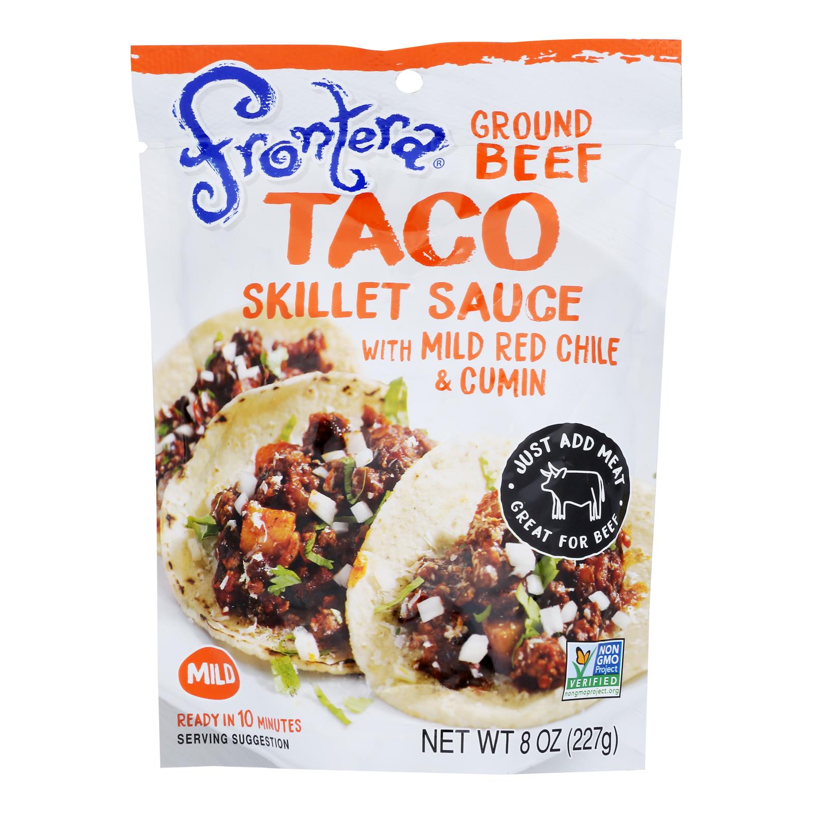 Frontera Foods Texas Original Taco Skillet Sauce - Taco Skillet Sauce - Case of 6 - 8 oz.