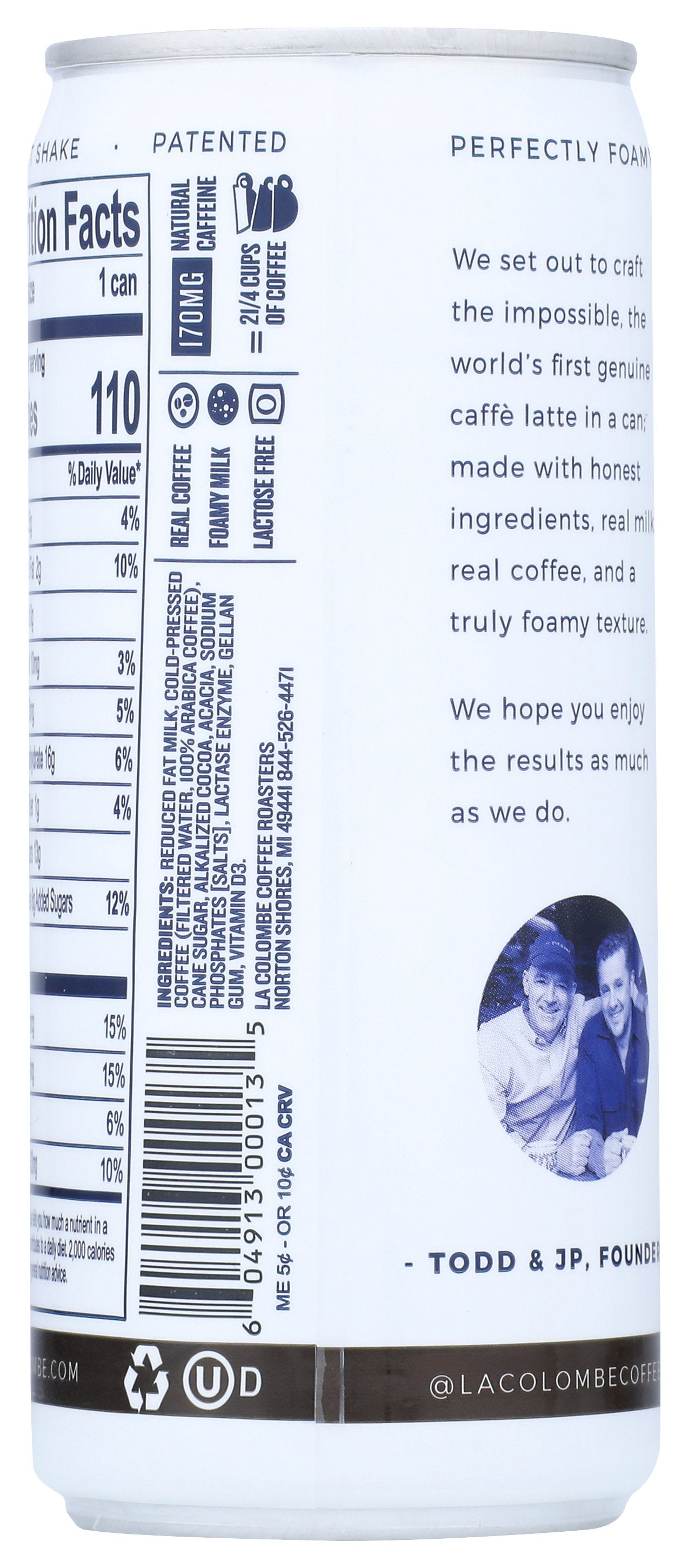 LA COLOMBE LATTE DRAFT MOCHA - Case of 12