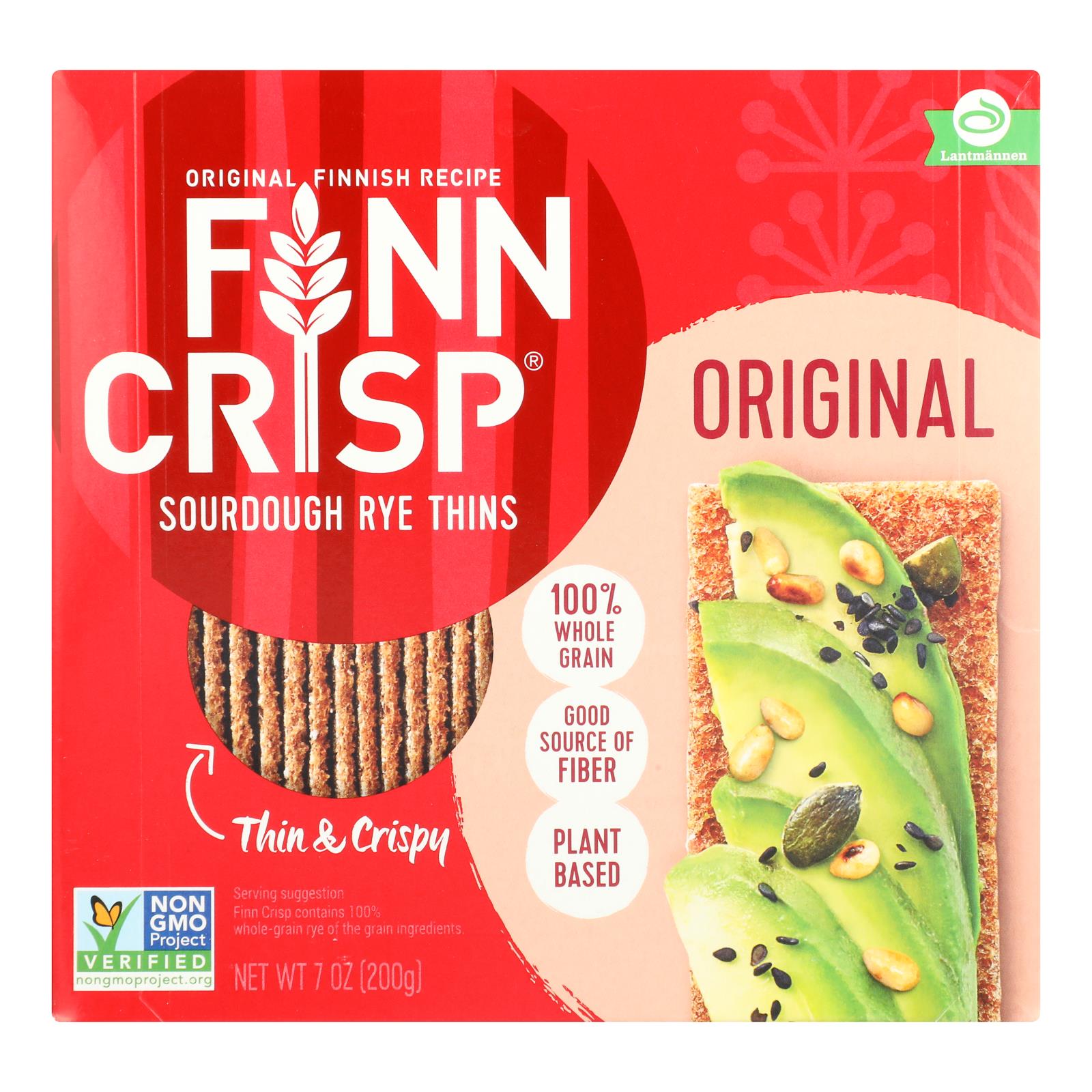 Finn Crisp Original - Whole Grain - Case Of 9 - 7 Oz.