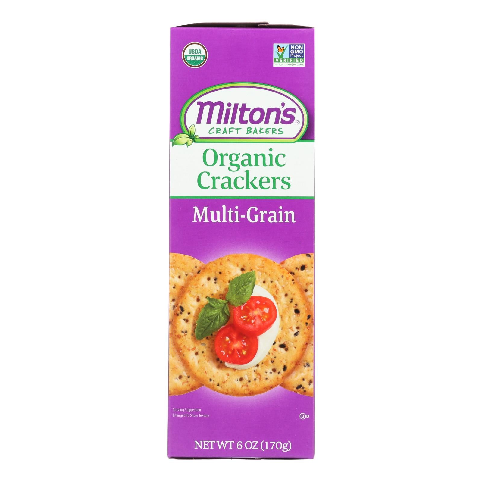 Miltons - Baked Crackers Mltgrn - Case of 8 - 6 OZ