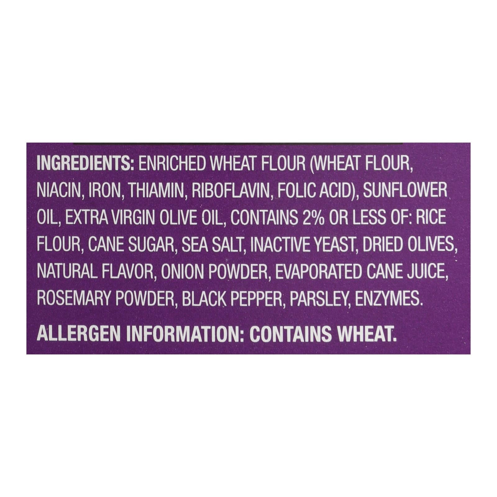 Miltons - Cracker Olive Oil & Sea Salt - Case Of 8-6.8 Oz