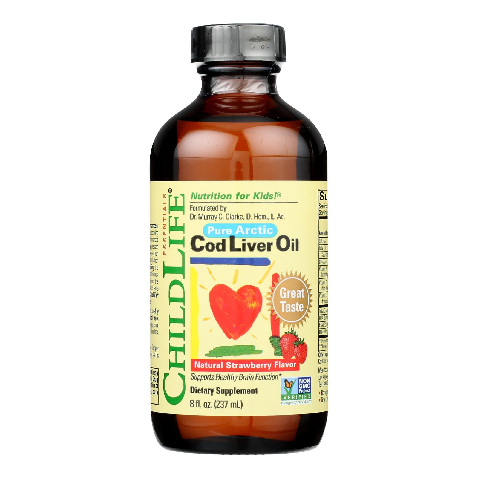 Childlife Cod Liver Oil Strawberry - 8 Fl Oz