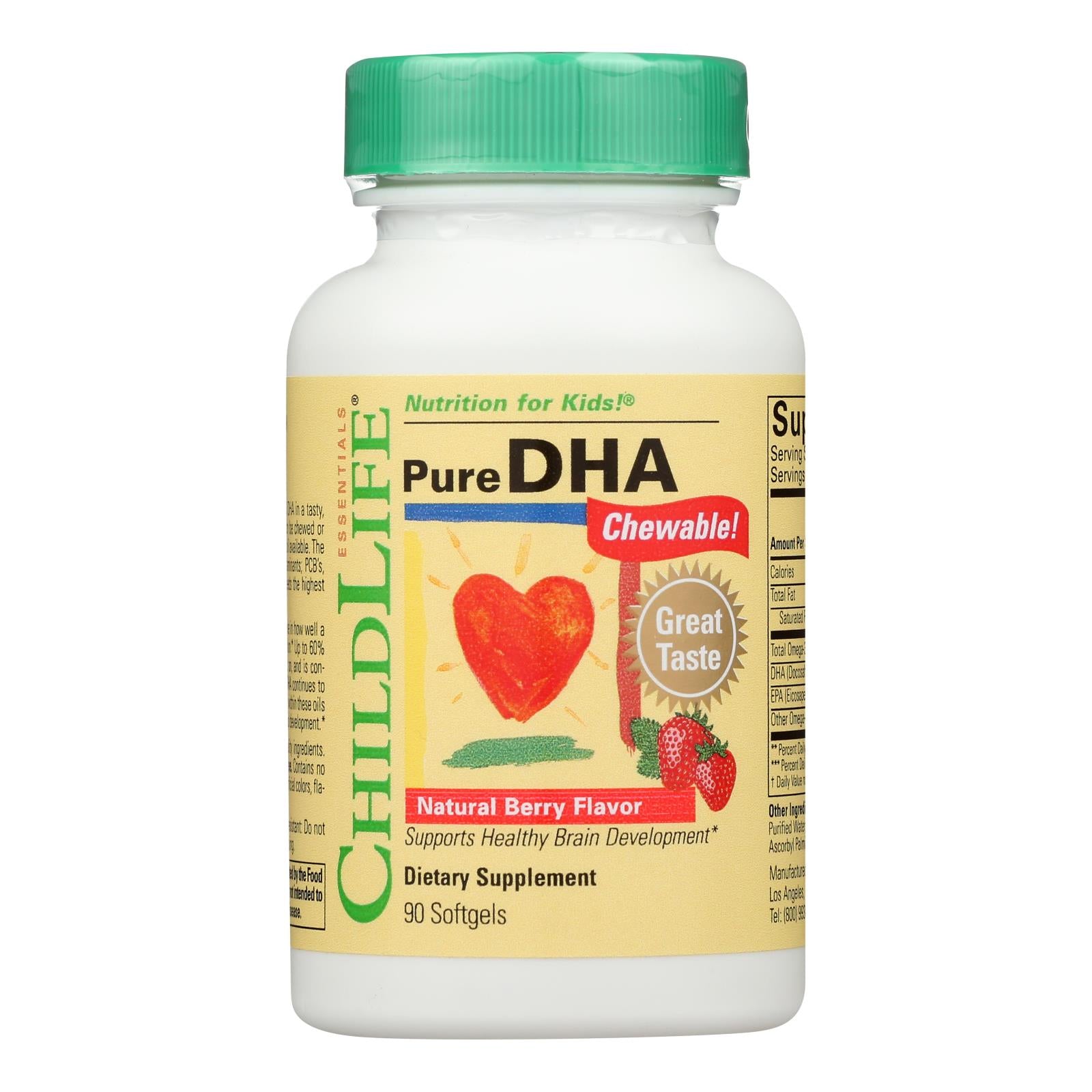 Childlife Pure DHA Berry - 90 Softgels
