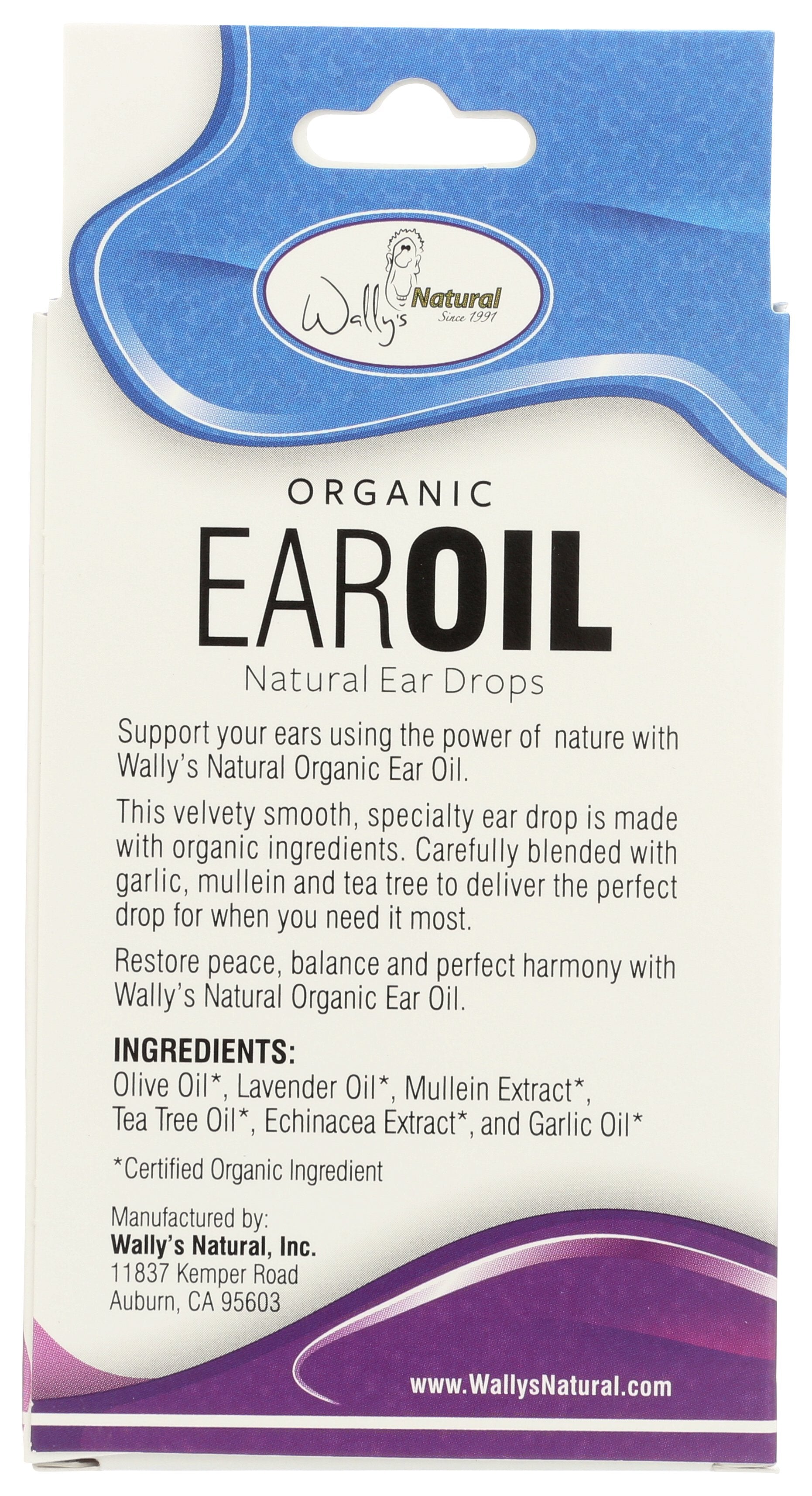 WALLY EAR OIL ORGANIC - Case of 3
