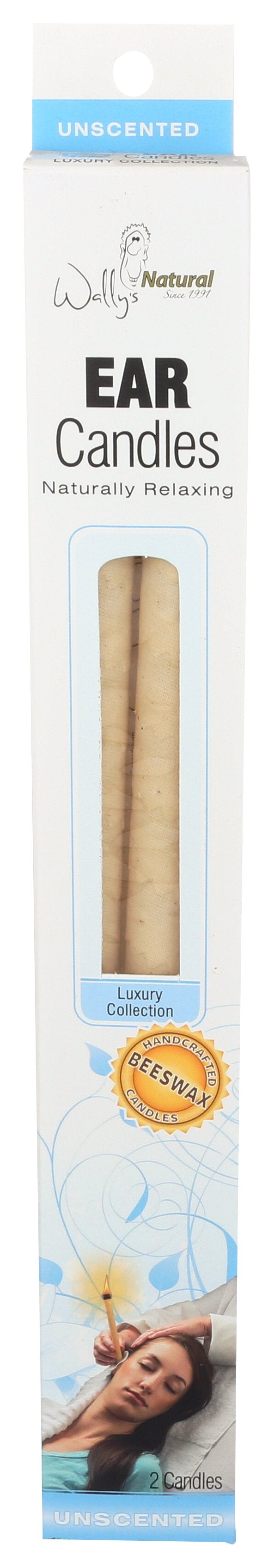 WALLY EAR CANDLE BEESWAX PLAIN - Case of 5 [EAR CANDLES - 2 PC]