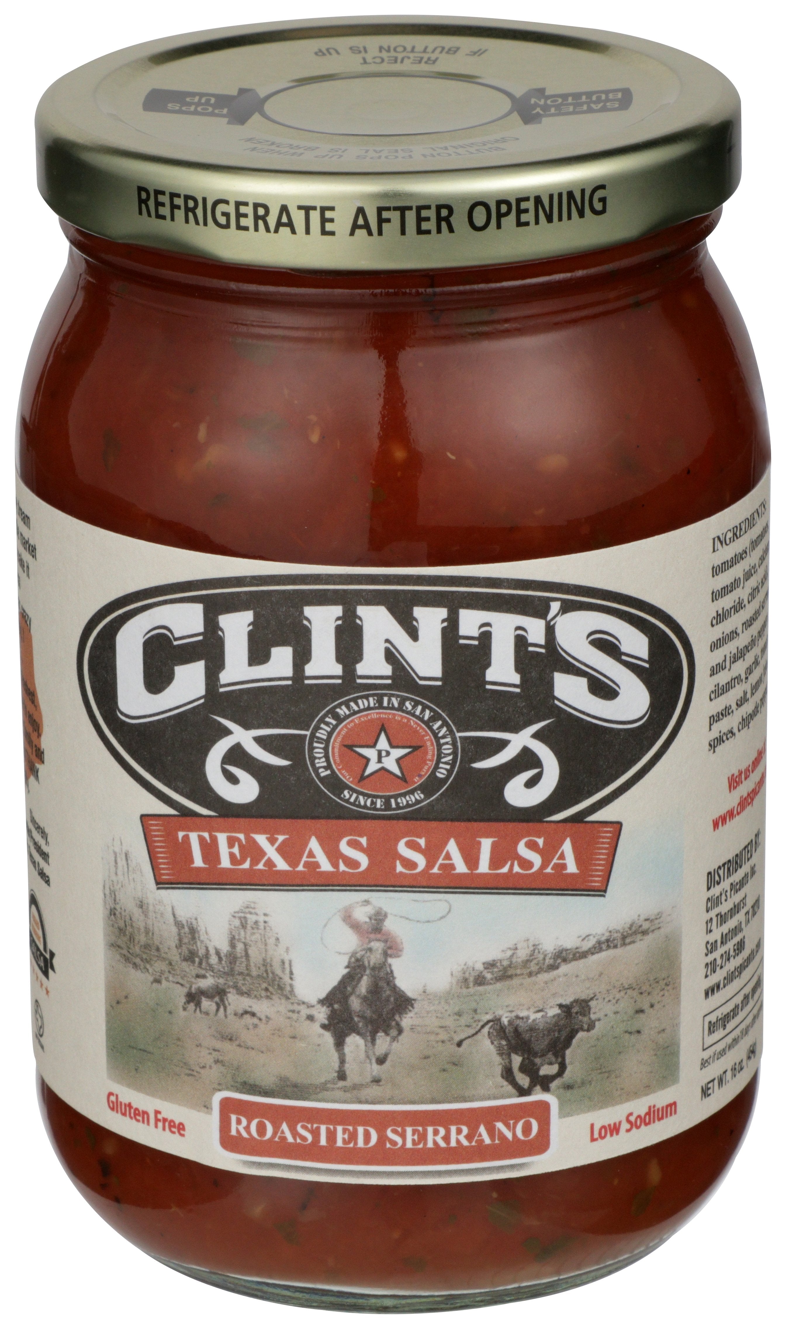 CLINTS SALSA RSTD SERRANO - Case of 6
