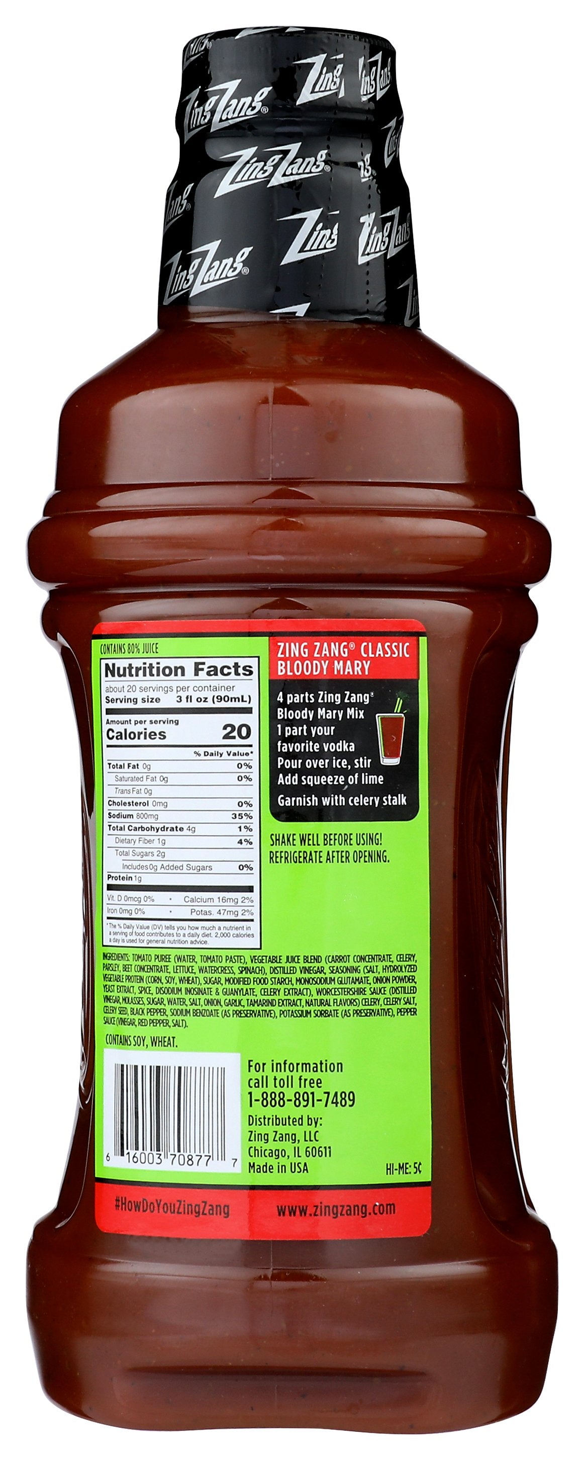 ZING ZANG MIX BLOODY MARY - Case of 6