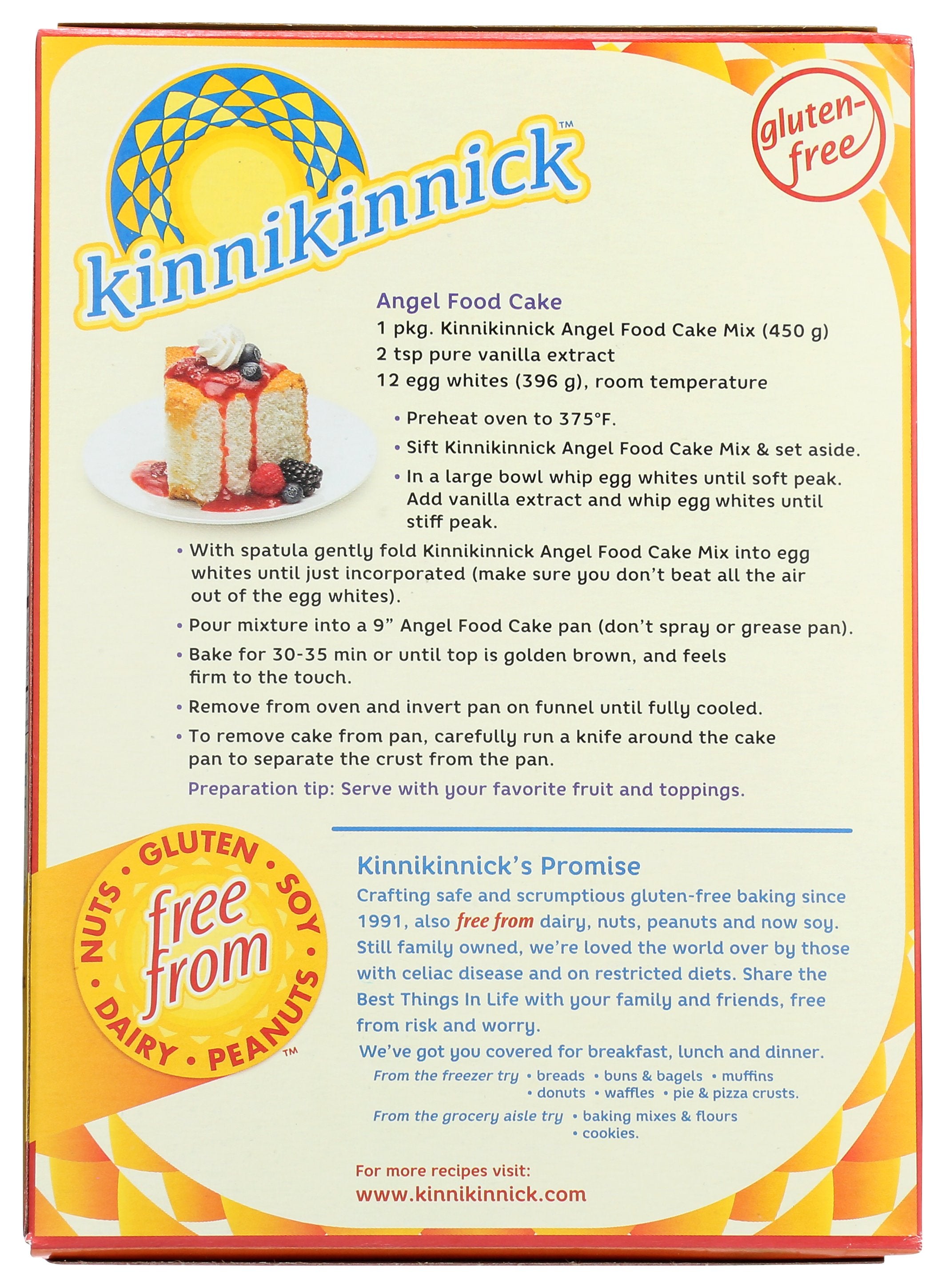 KINNIKINNICK MIX CAKE ANGEL FOOD