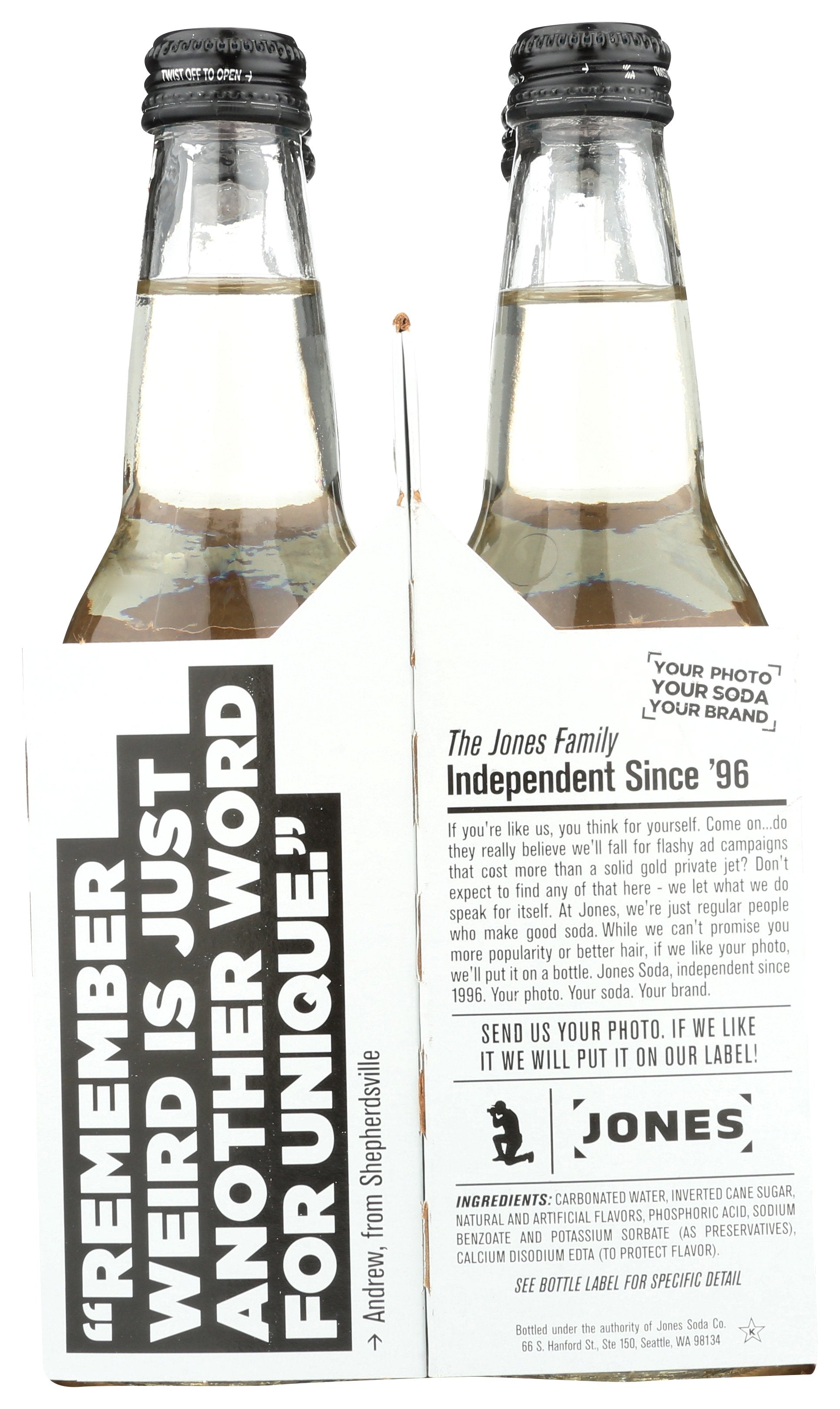 JONES SODA 4PK CREAM - Case of 6