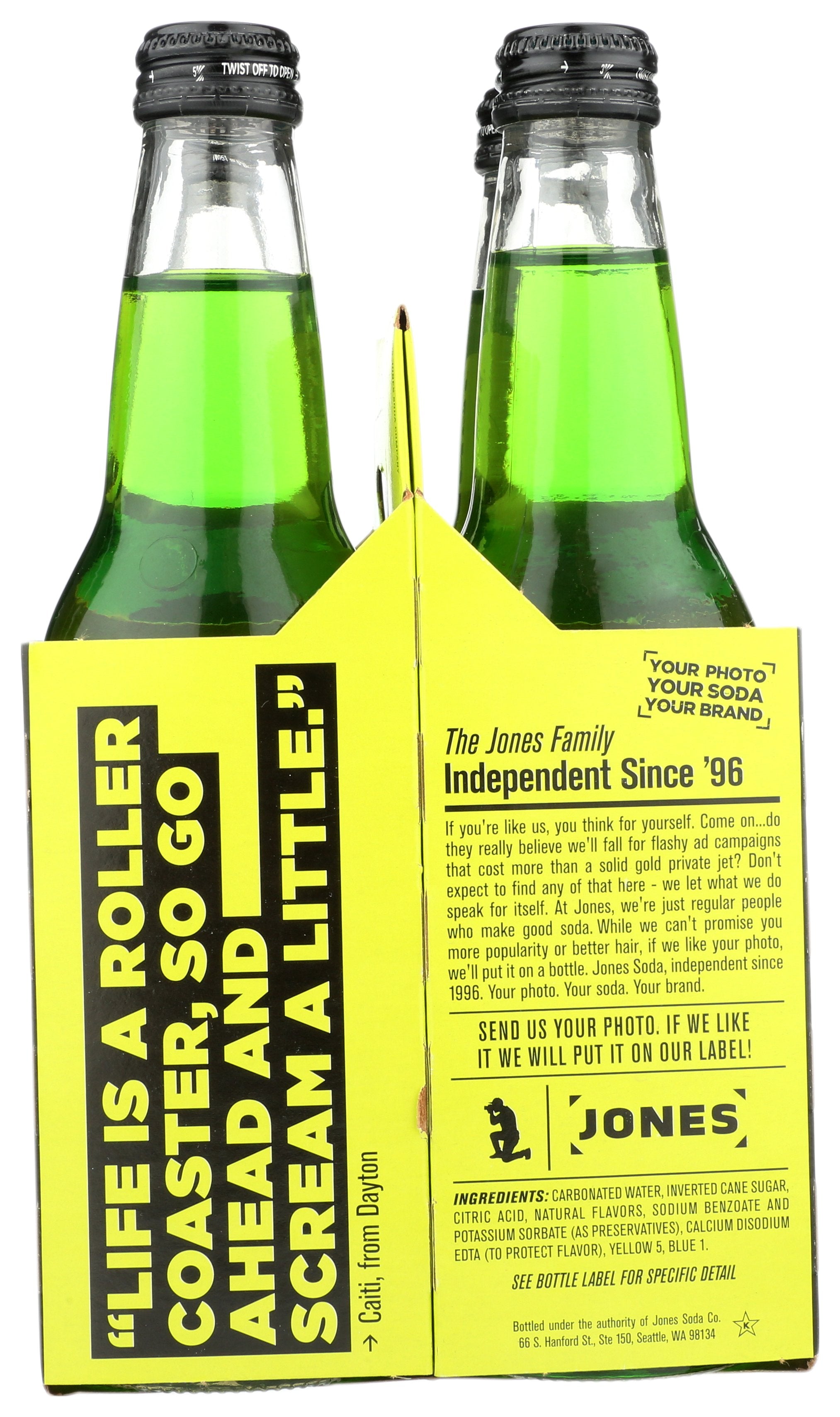 JONES SODA 4PK GREEN APPLE - Case of 6
