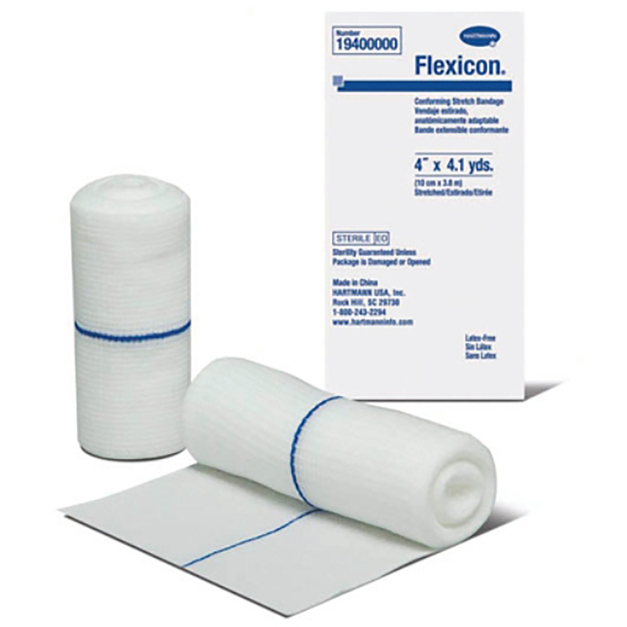 Hartmann - Conforming Bandage Flexicon® 4 Inch X 4-1/10 Yard 1-Ply Sterile 1 per Pack [12/BX]