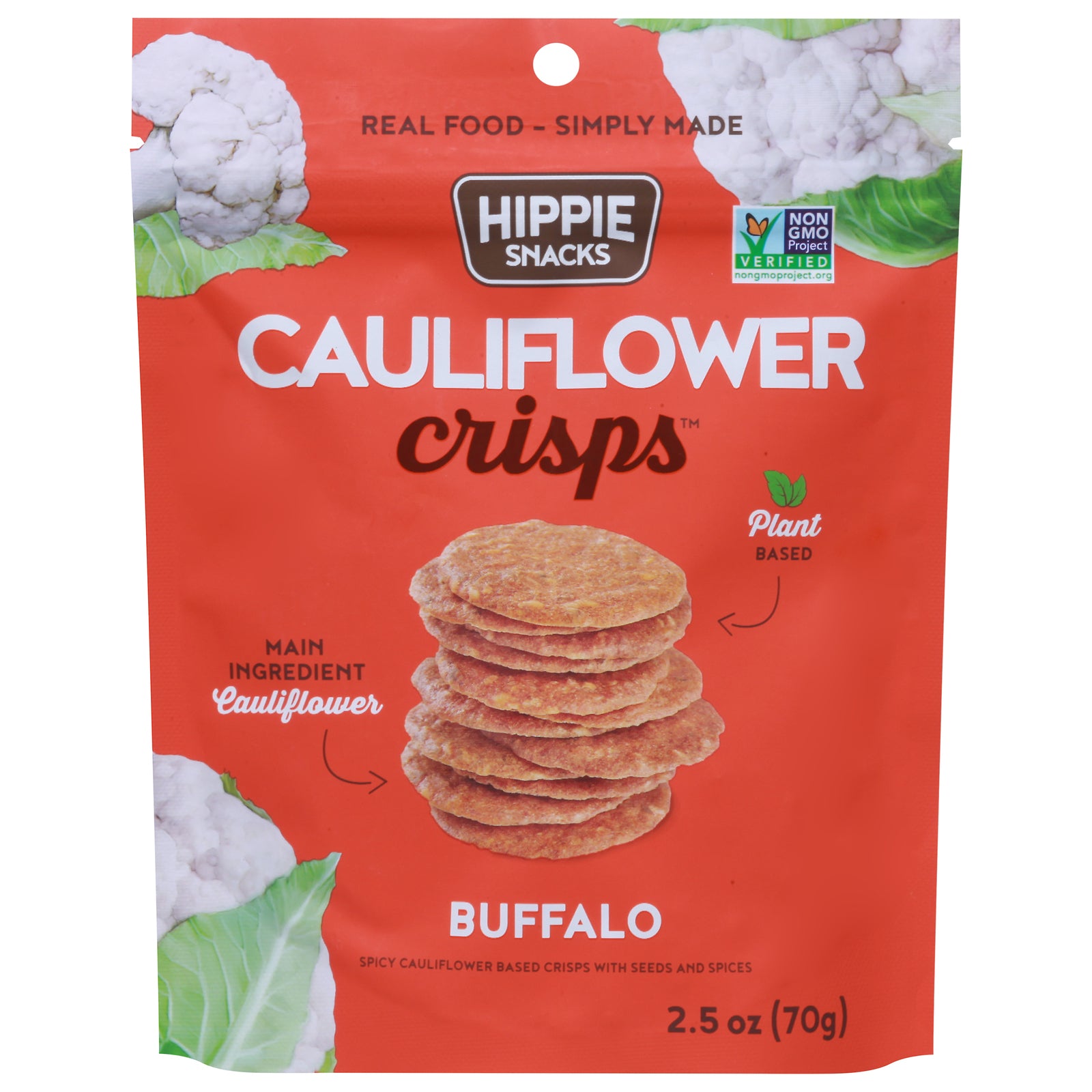 Hippie Snacks - Cauliflower Crisps Buff - CS of 8-2.5 OZ