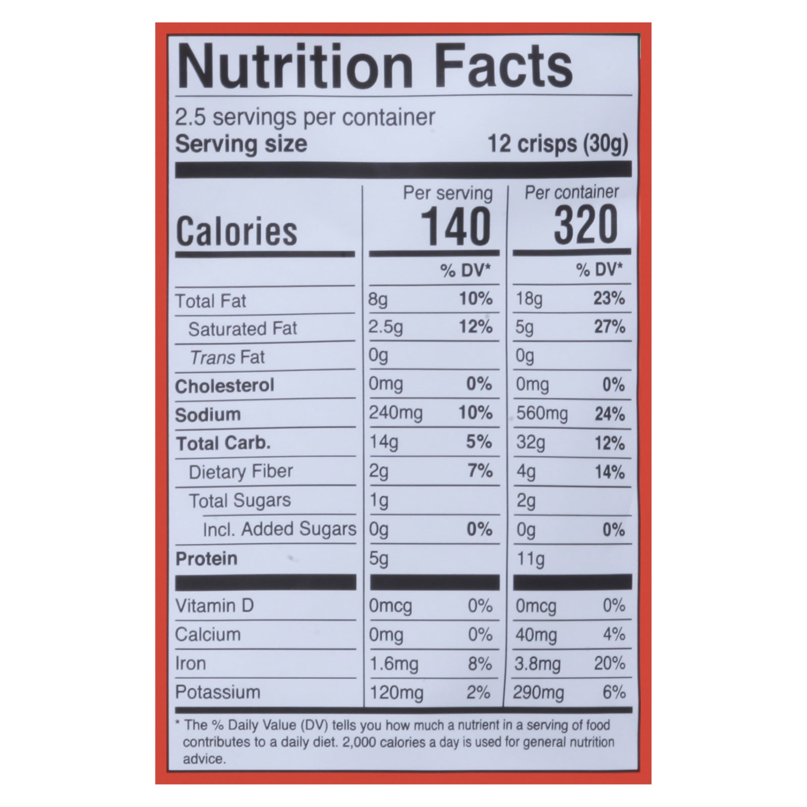 Hippie Snacks - Cauliflower Crisps Buff - CS of 8-2.5 OZ