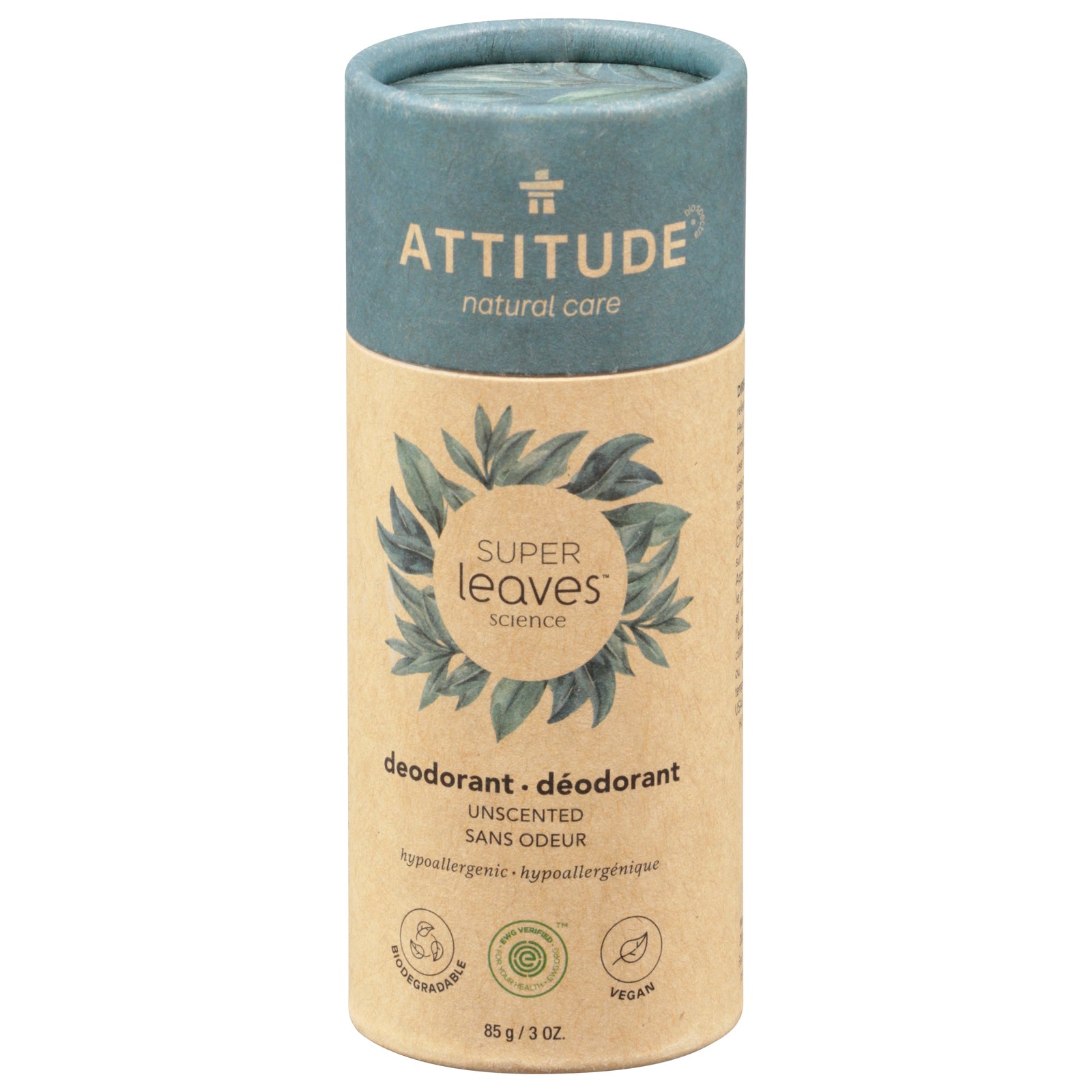 Attitude - Deodorant Spr/lv Unscented - 1 Each-3 OZ