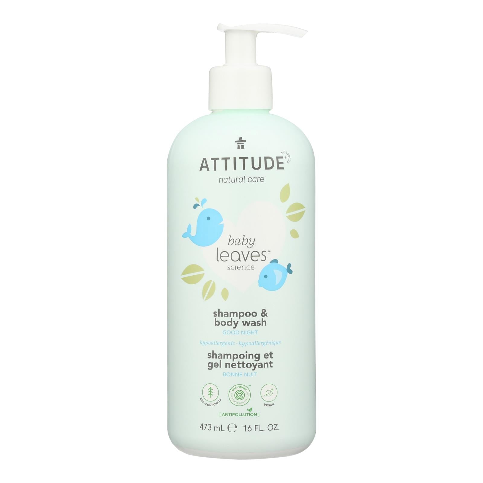 Attitude - Baby Wash 2in1 Good Nite - 1 Each 1-16 OZ