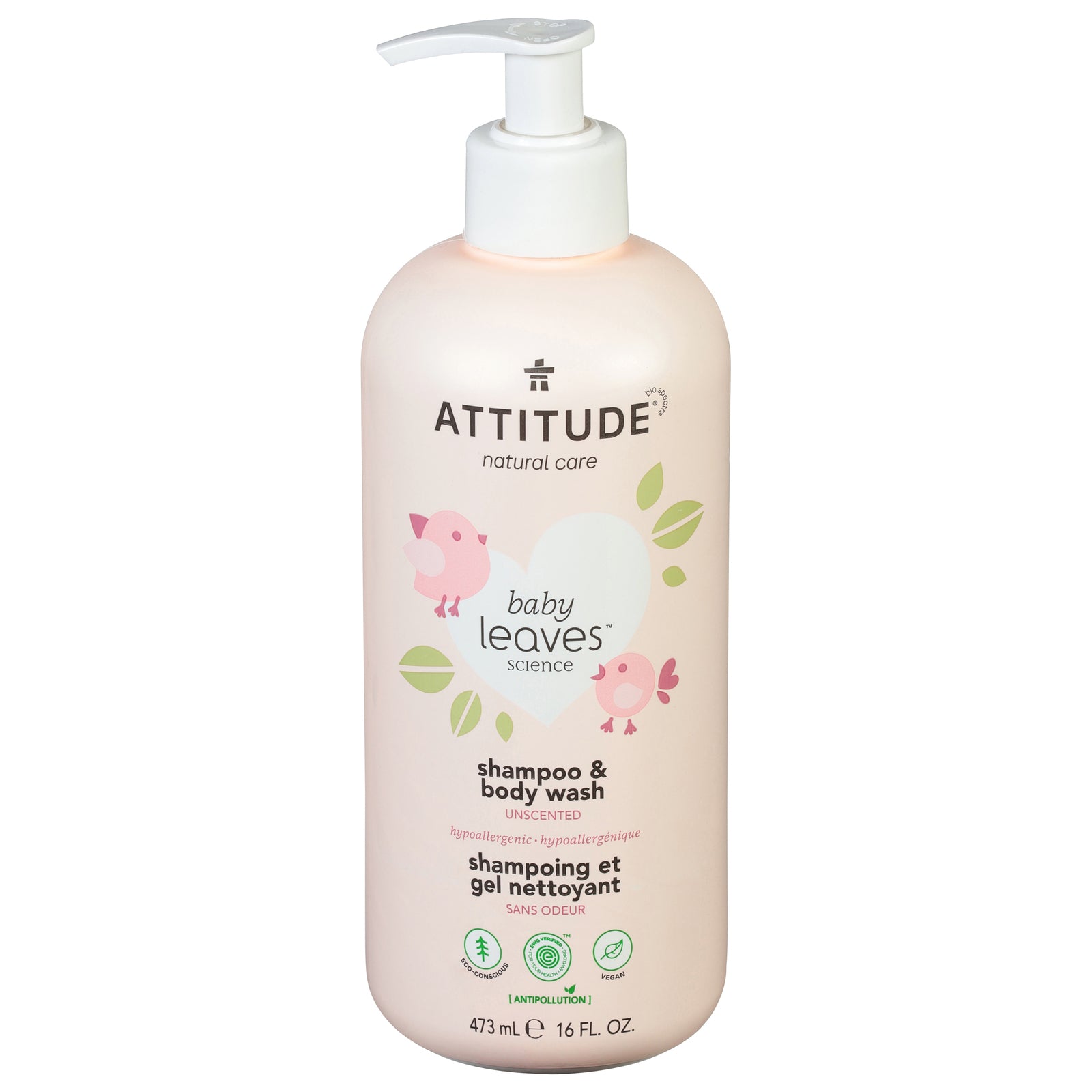 Attitude - Baby Wash 2in1 Frag Free - 1 Each 1-16 OZ