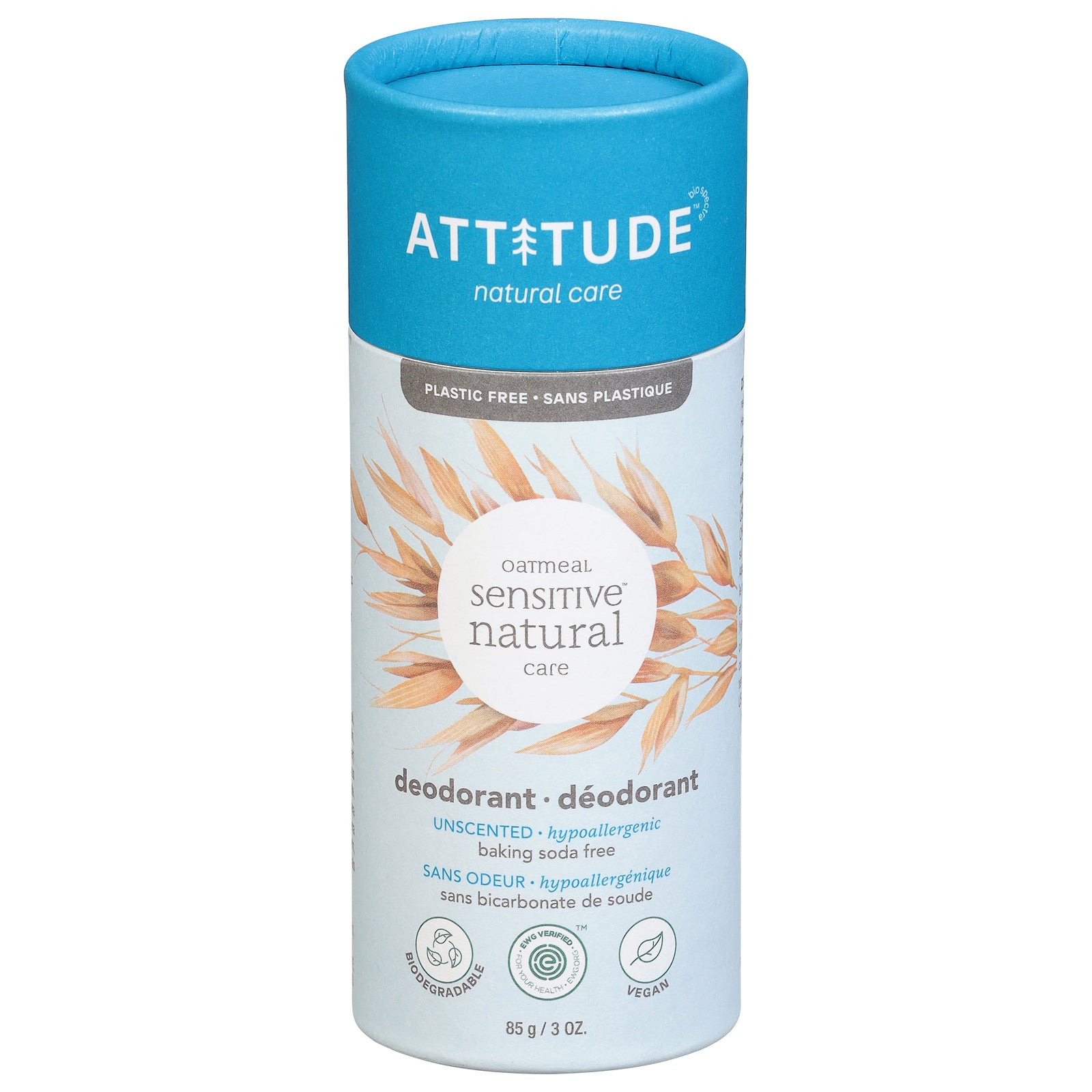 Attitude - Deodorant Senstv Unscented - 1 Each-3 OZ