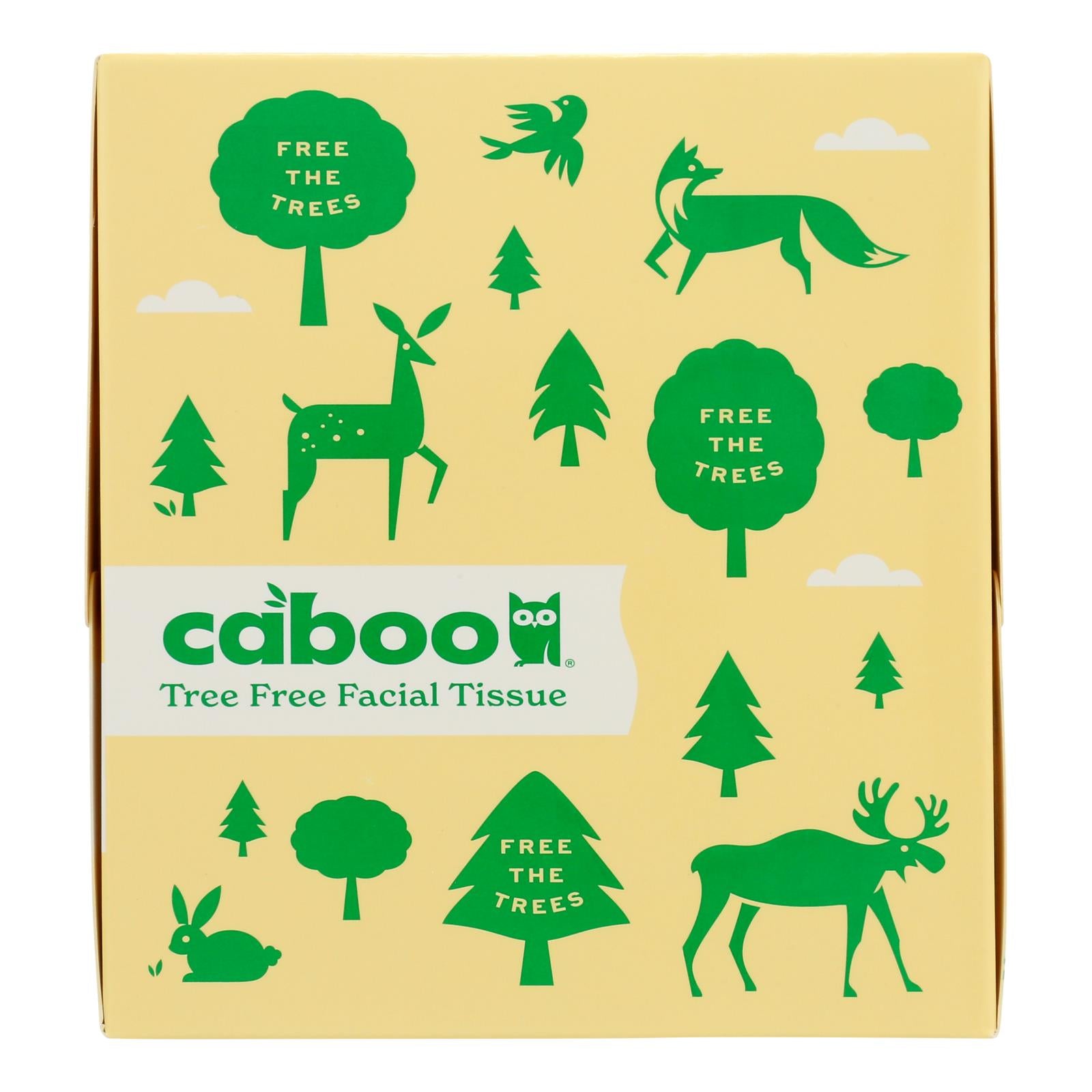 Caboo - Facial Tis Cube 60ct 3ply - Case of 12-1 Count
