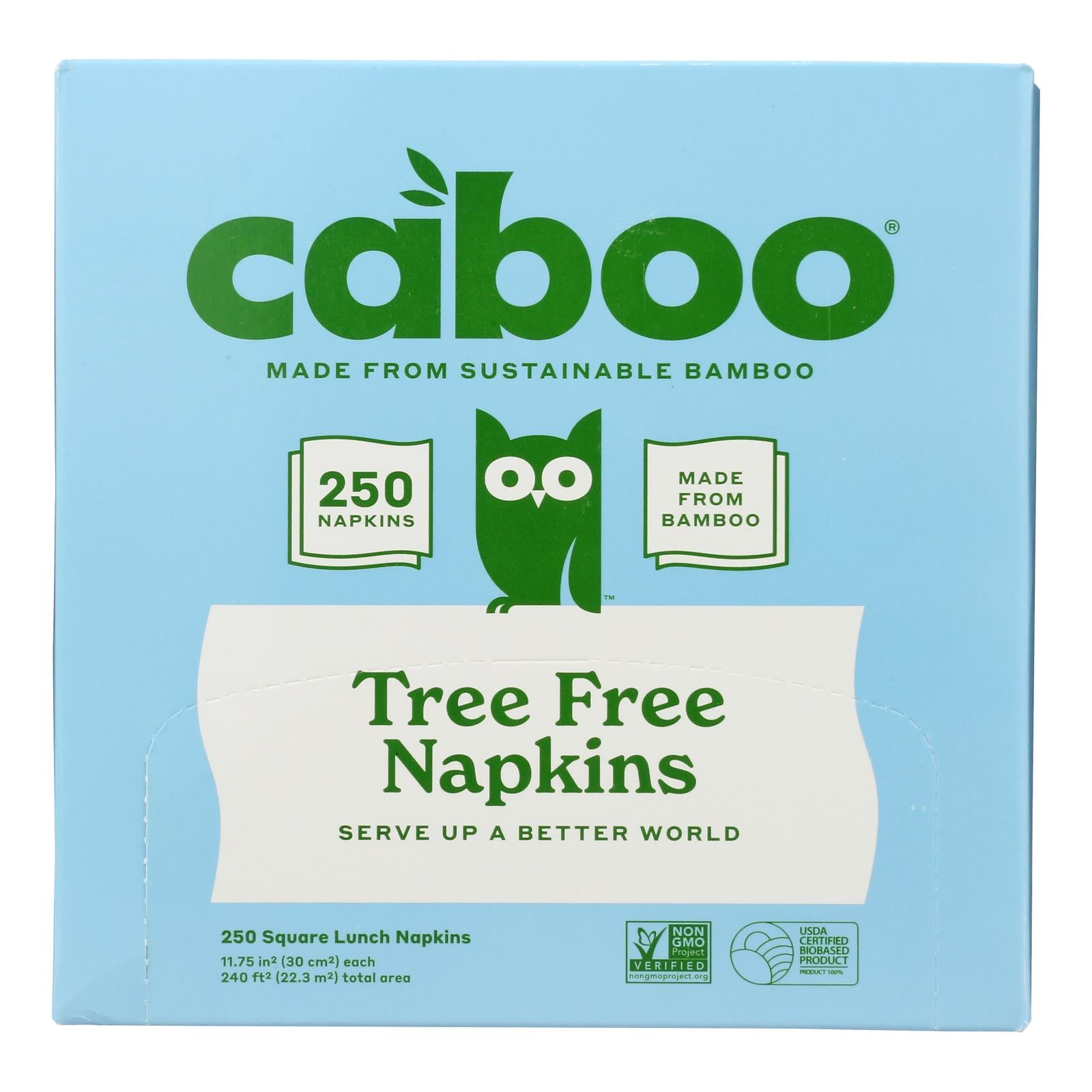 Caboo Bamboo And Sugarcane Paper Napkins - Case of 16 - 1 PK