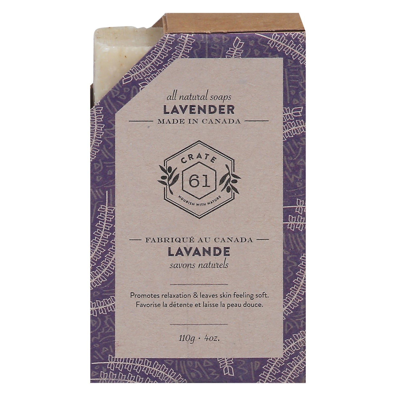 Crate 61 - Bar Soap Lavender - Case of 8-4 OZ