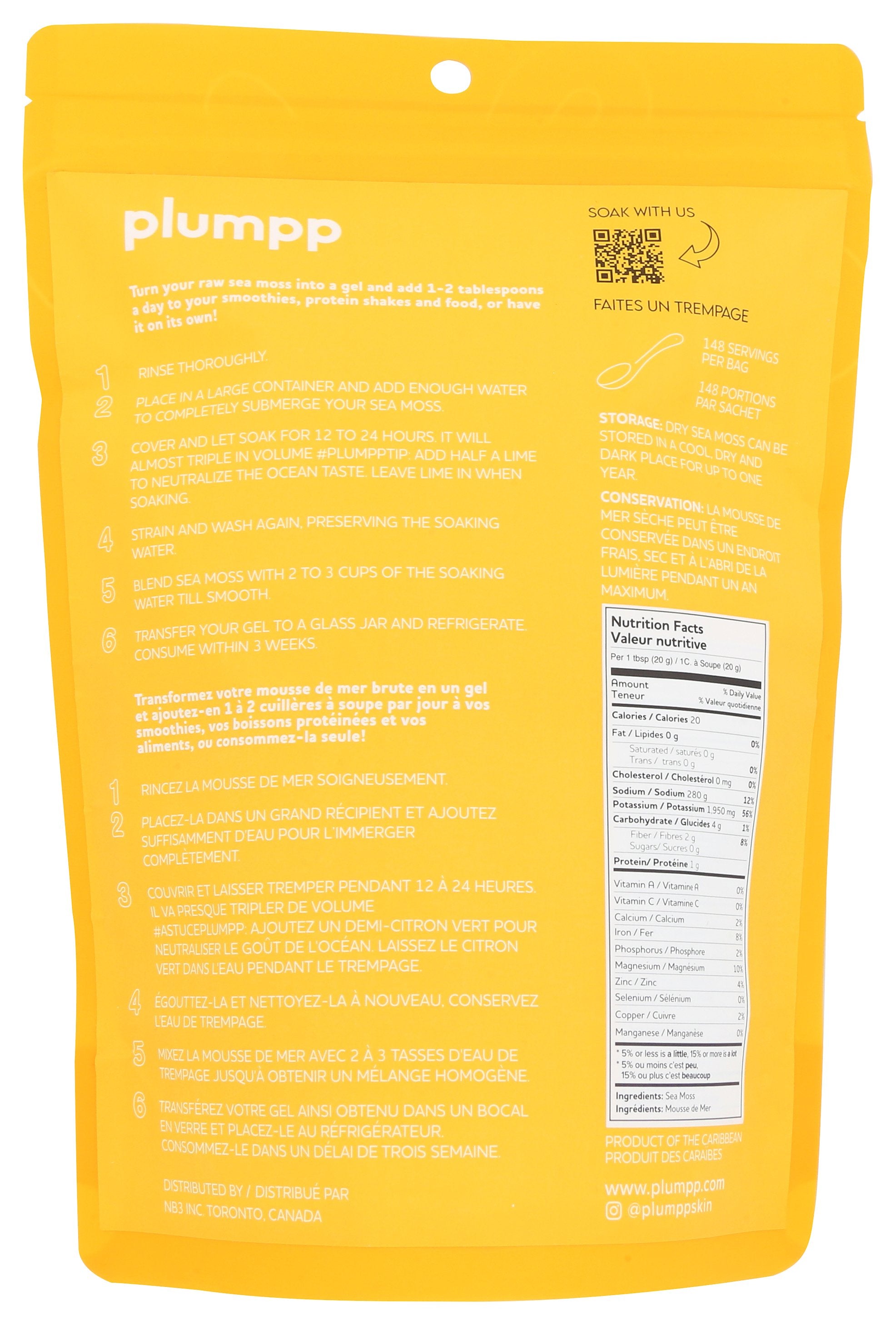 PLUMPP IRISH SEA MOSS GOLD - Case of 6