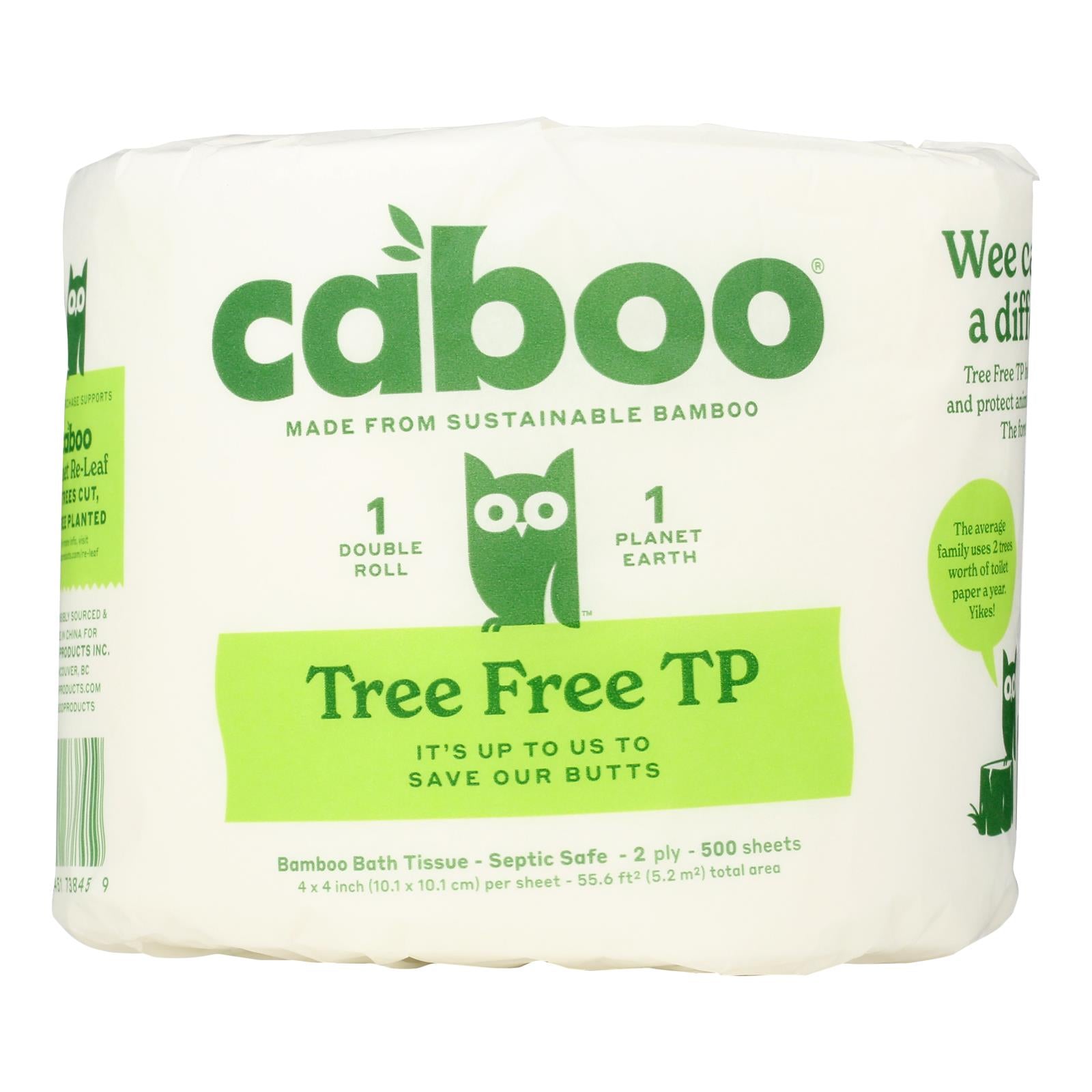 Caboo - Bath Tissue 500 Sheet - Case of 24-1 CT