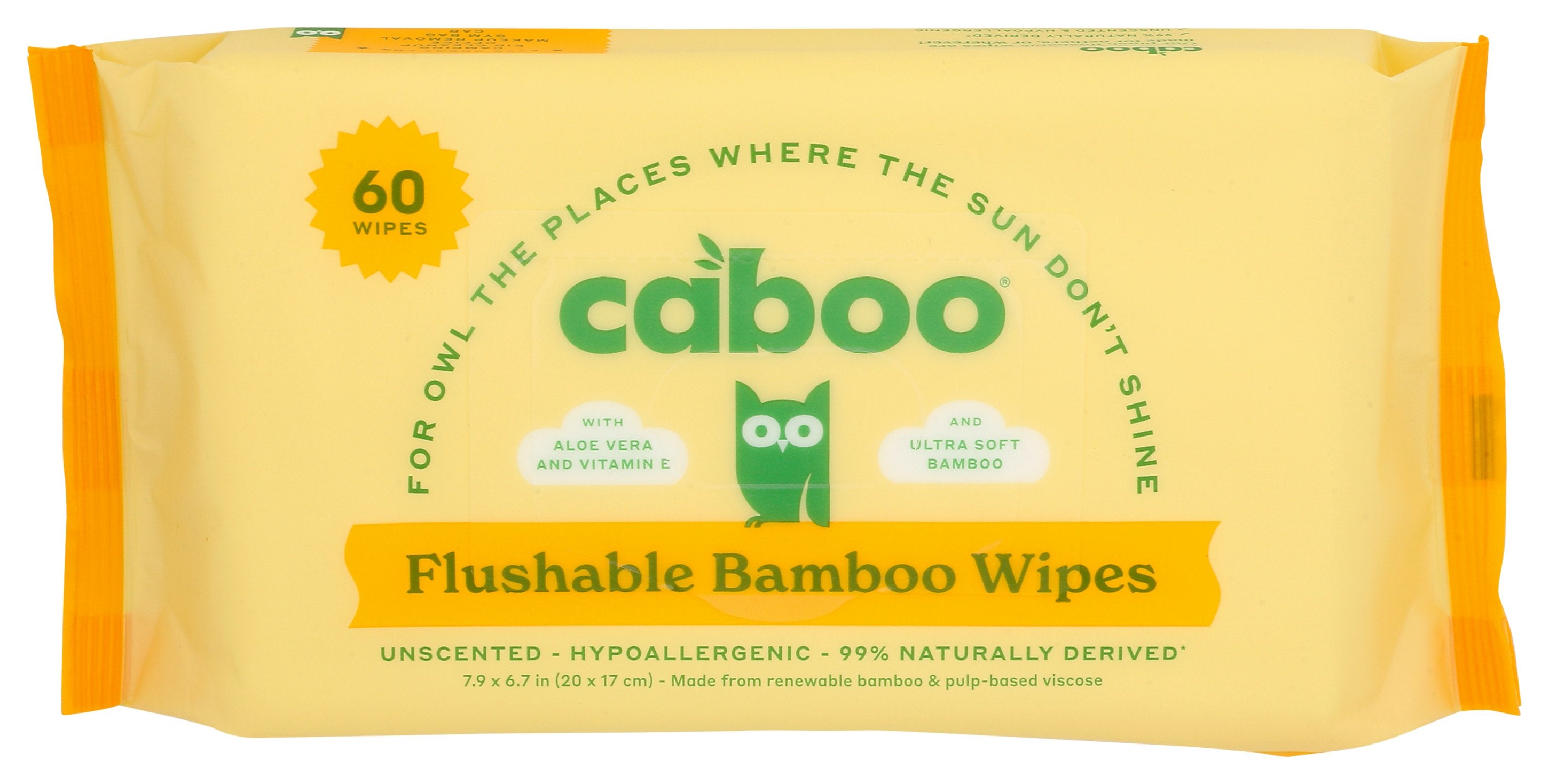 CABOO WIPES BAMBOO FLUSHABLE - Case of 12