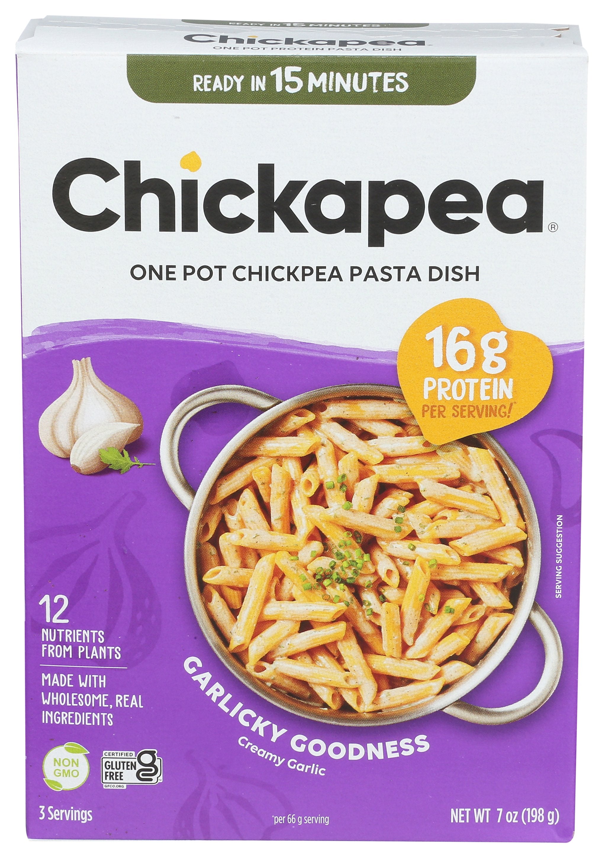 CHICKAPEA PASTA DISH CREAMY GARLIC - Case of 6