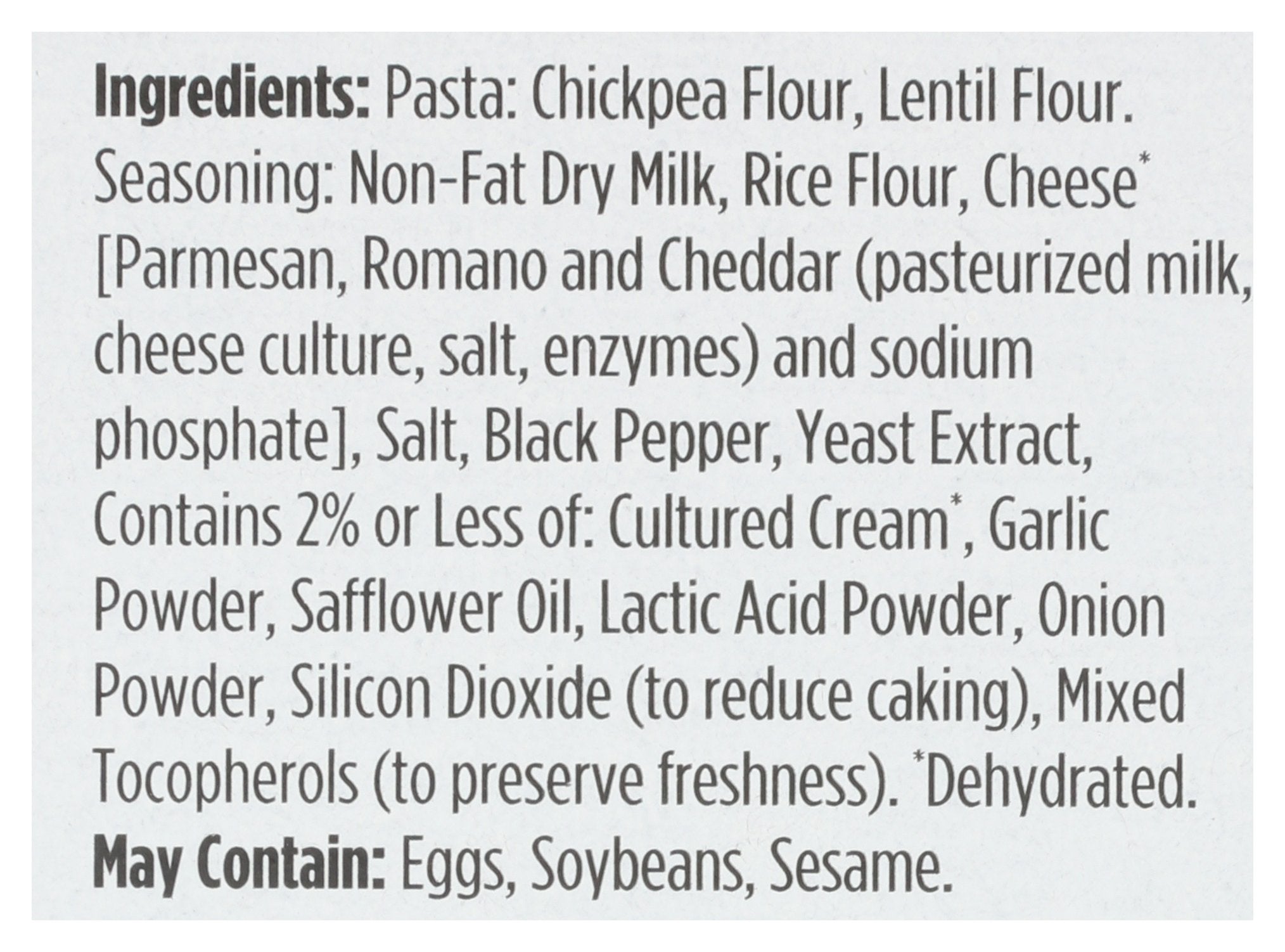 CHICKAPEA PASTA DISH PEPR AND PARM - Case of 6