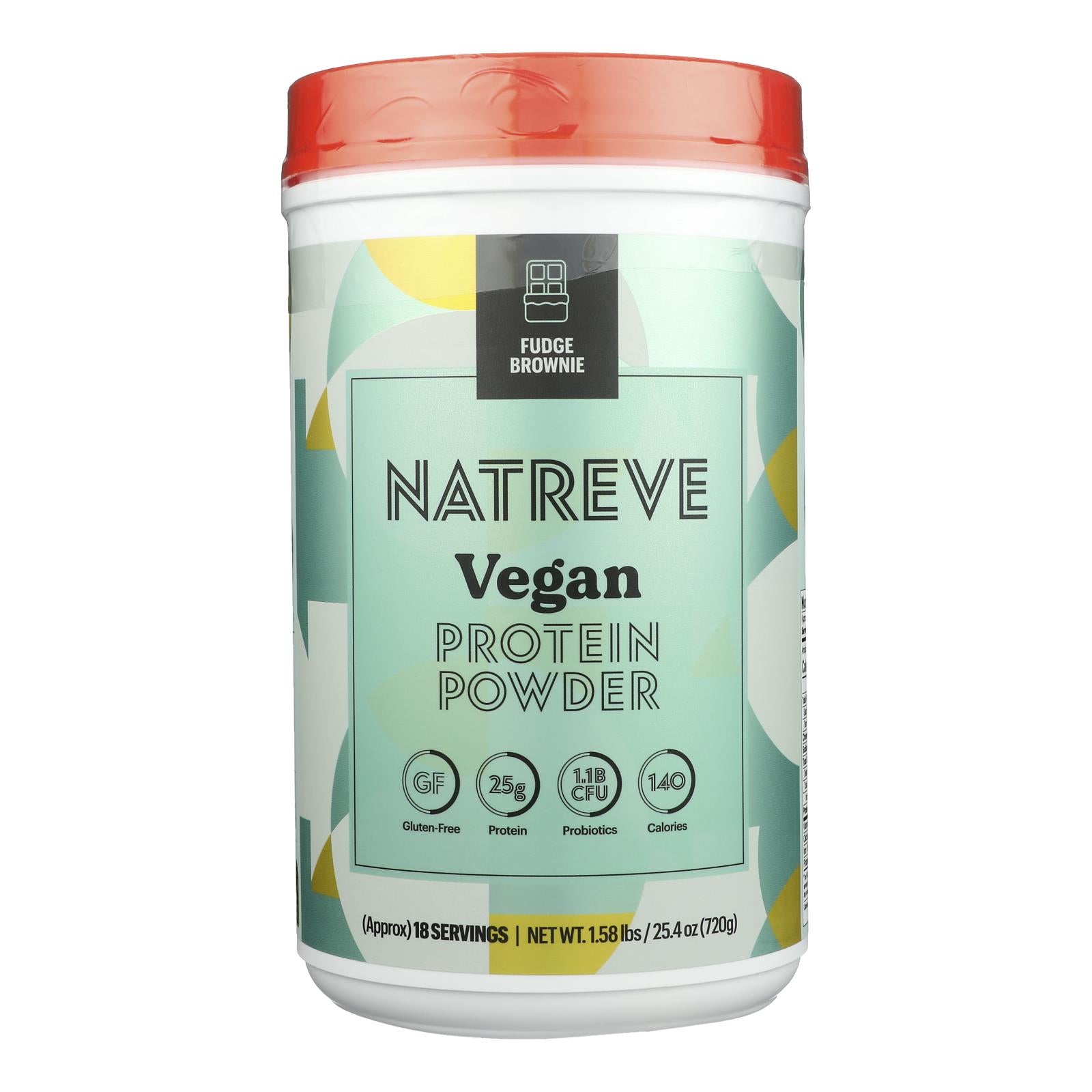 Natreve - Protein Powder Fudge Brownie - Case Of 4-23.8 Oz