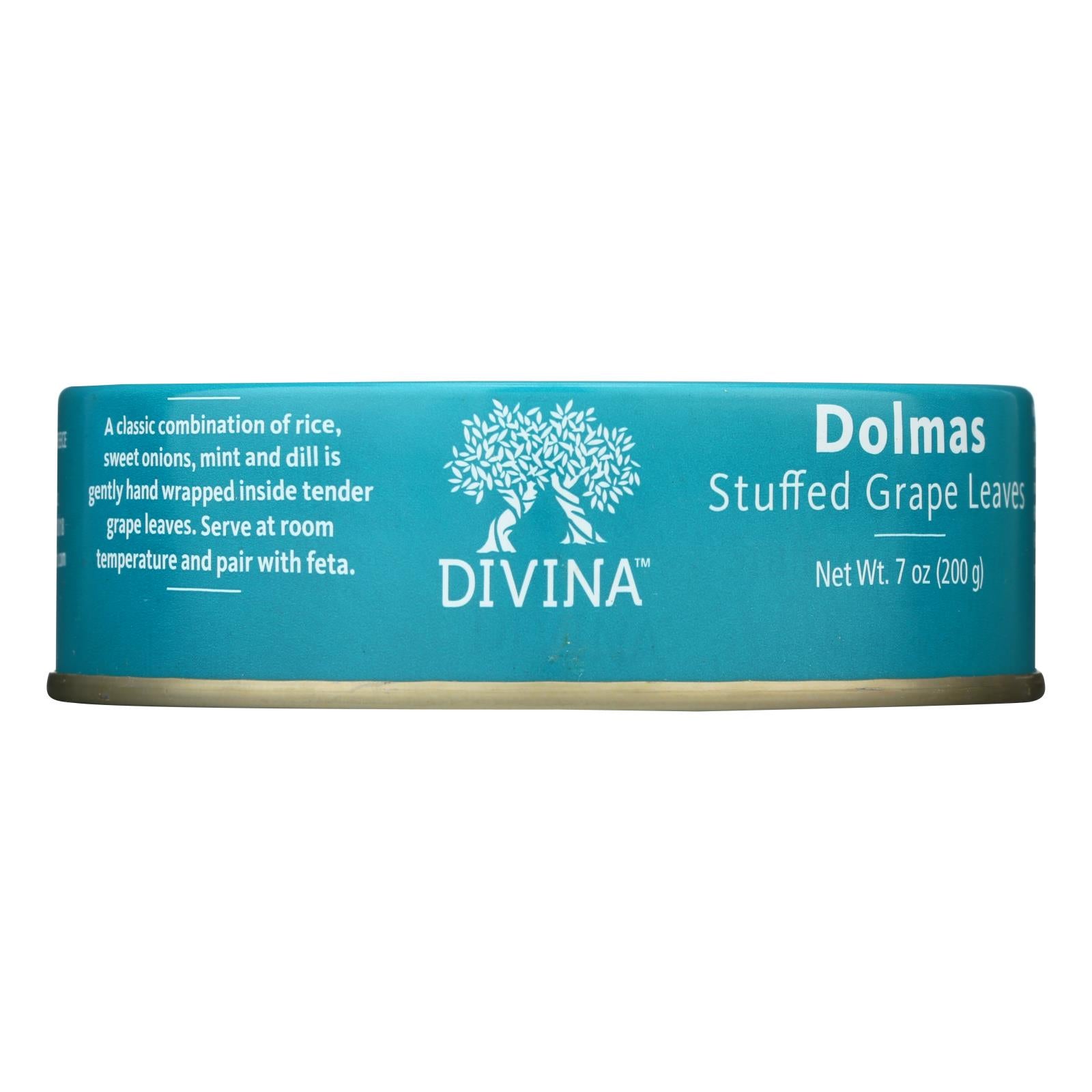 Divina - Dolmas Stuffed Grape Leaves - Case Of 12 - 7 Oz.