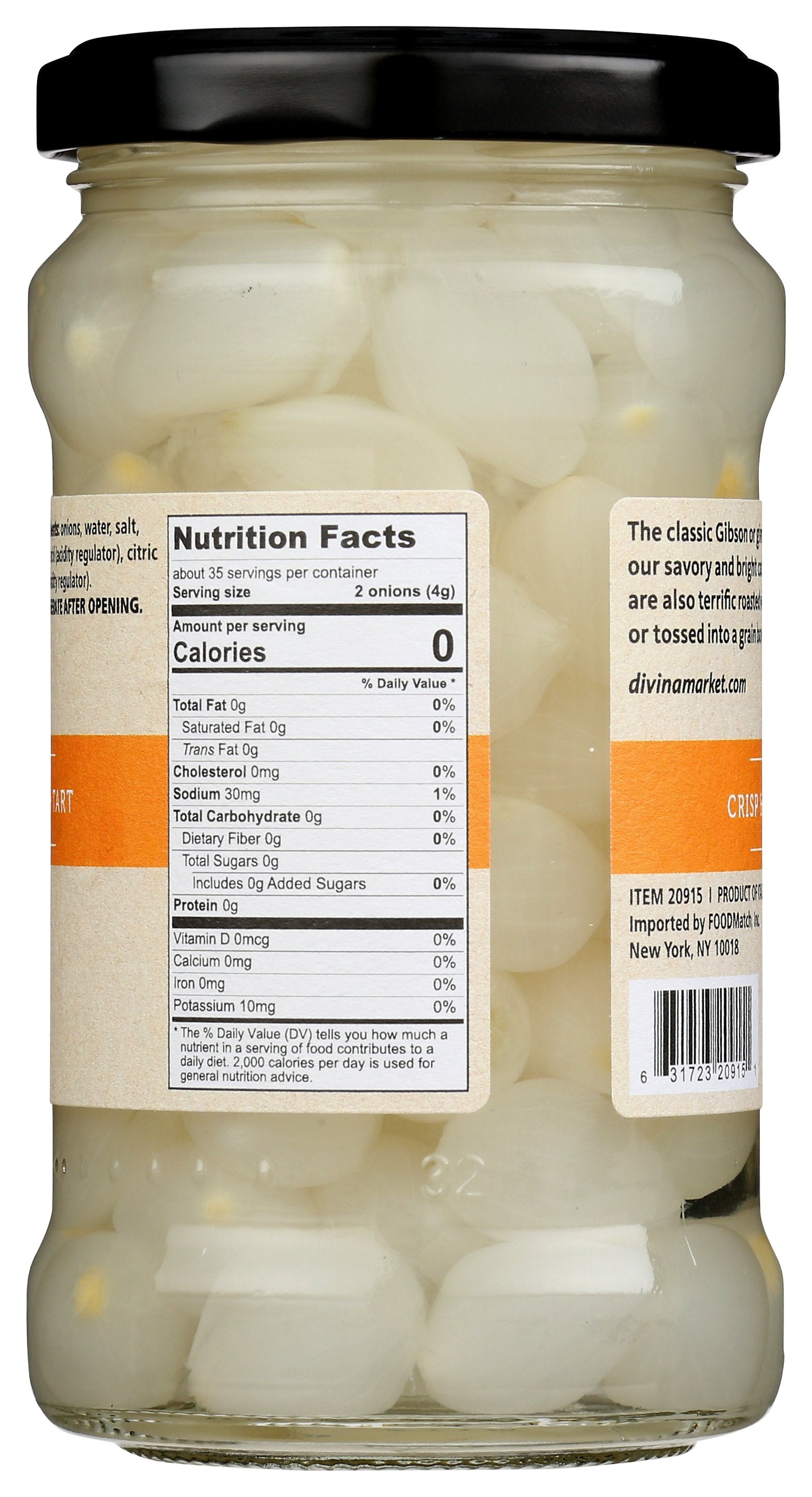 DIVINA ONIONS COCKTAIL - Case of 6