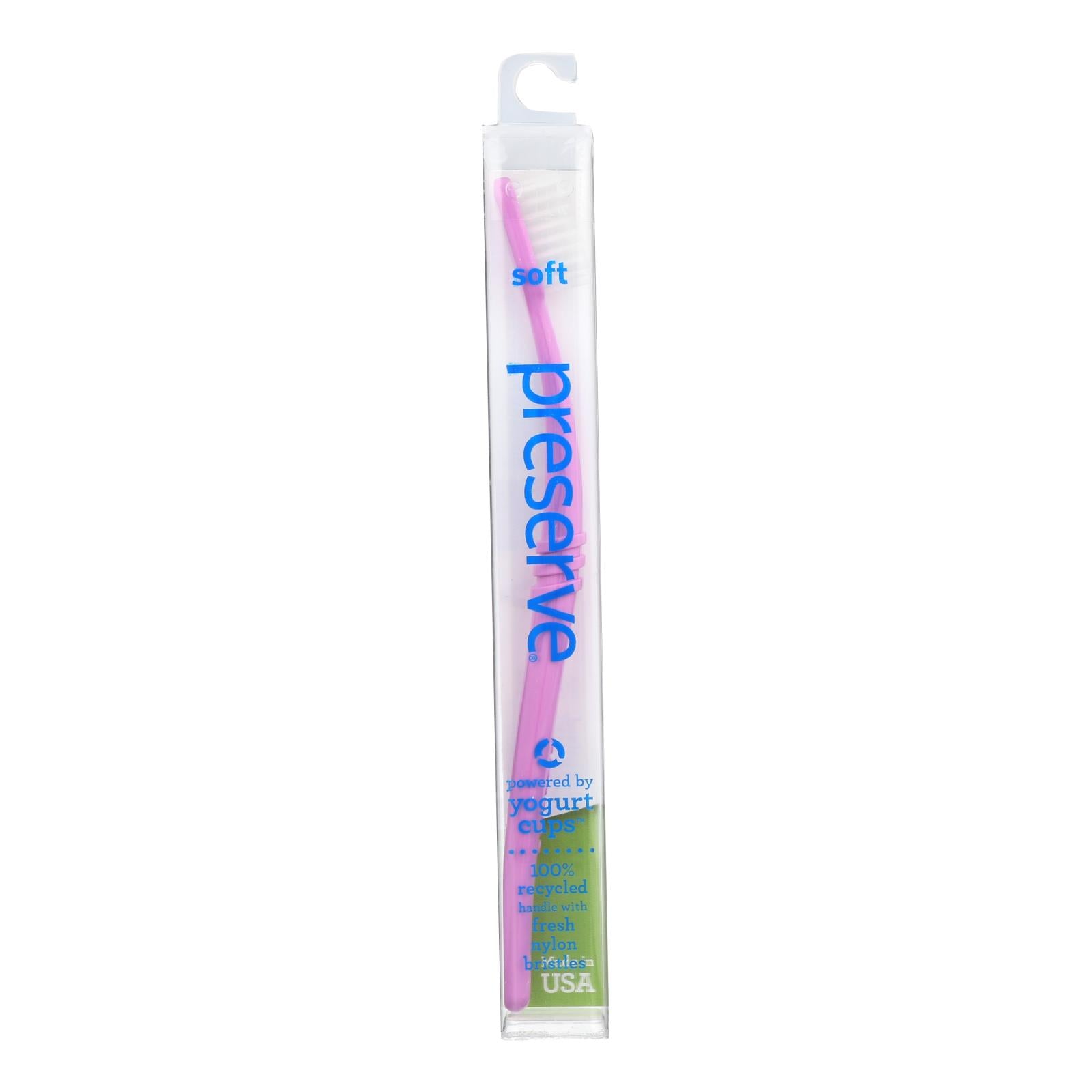 Preserve Toothbrush In A Travel Case Soft - 6 Pack - Assorted Colors