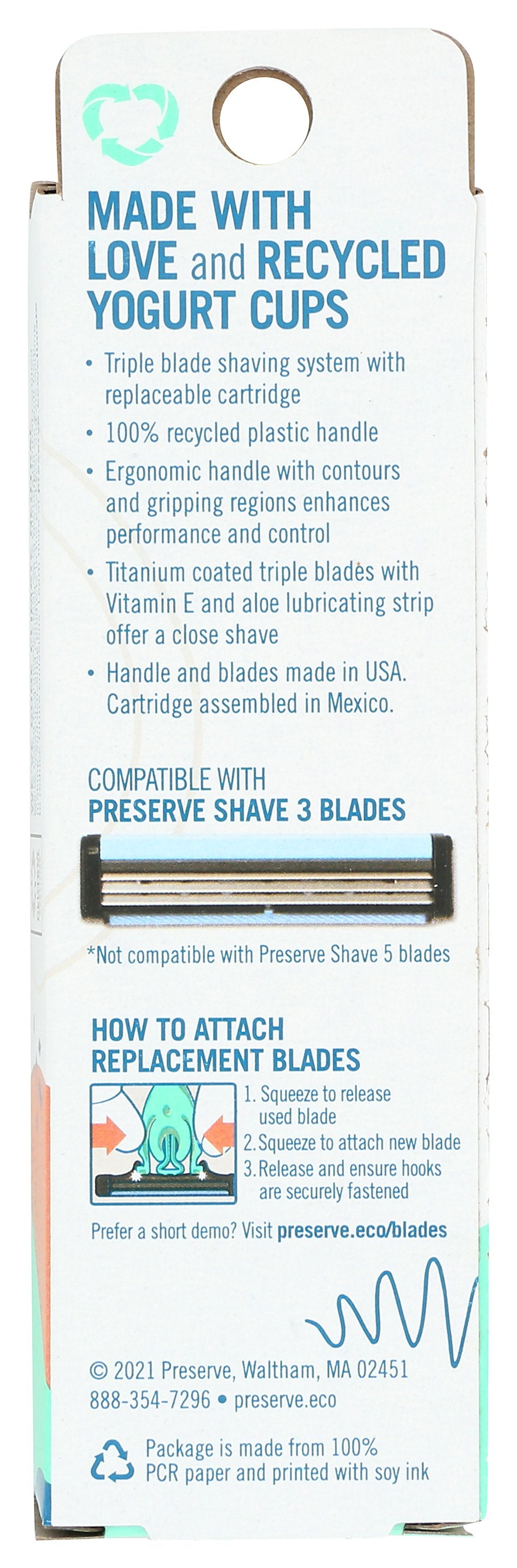 PRESERVE RAZOR BLADE TRPL - Case of 12