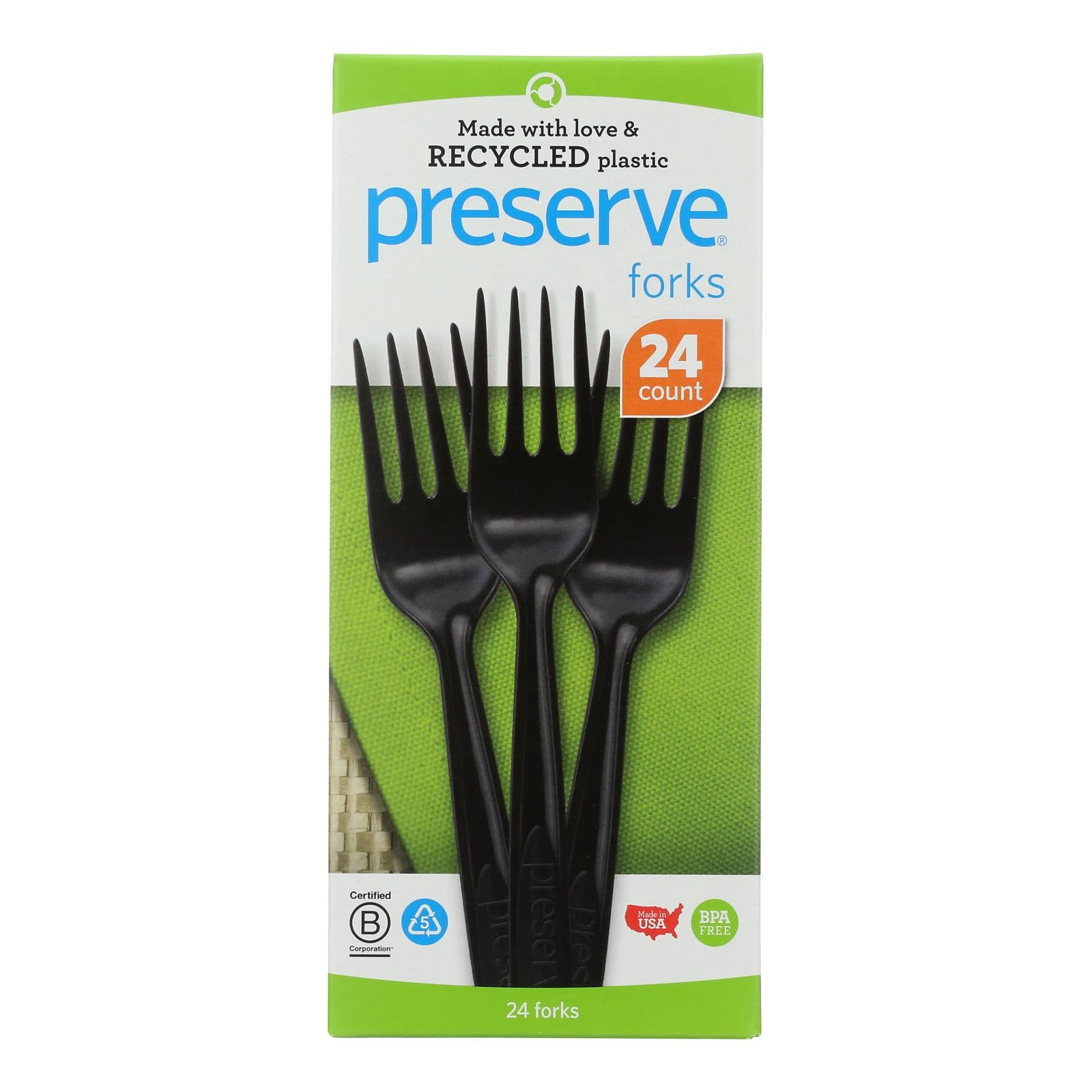 Preserve - Cutlery Fork Medium Wght Wht - Case of 12 - 24 CT