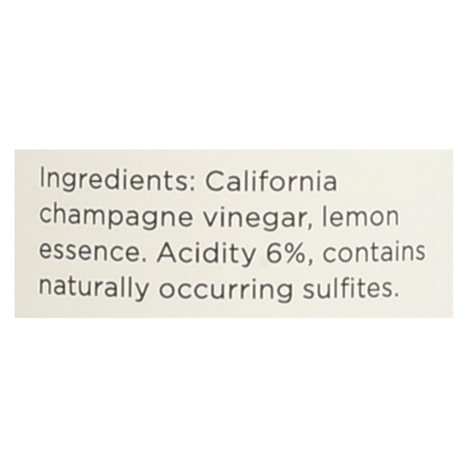 O Olive Oil Citrus Champagne Vinegar - Case Of 6 - 10.1 Fz