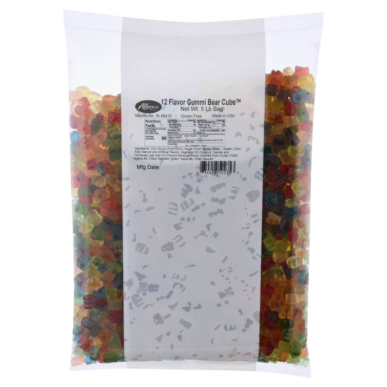 Albanese - Gummi Bear Cubs 12flavor - Case Of 4-5 Lb