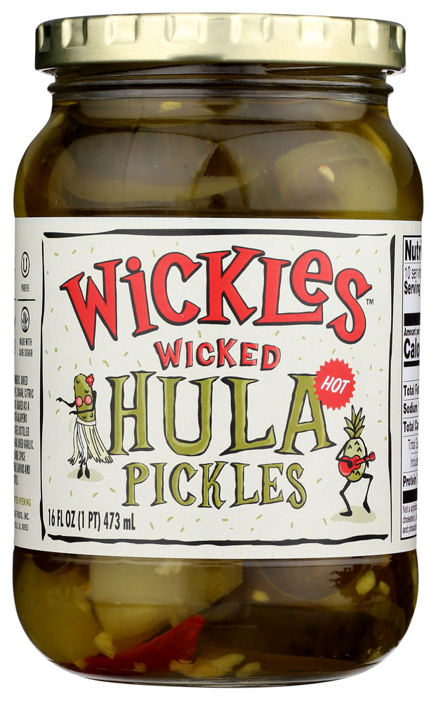 Wickles Wicked Hula Pickles - Case of 6 - 16 oz.