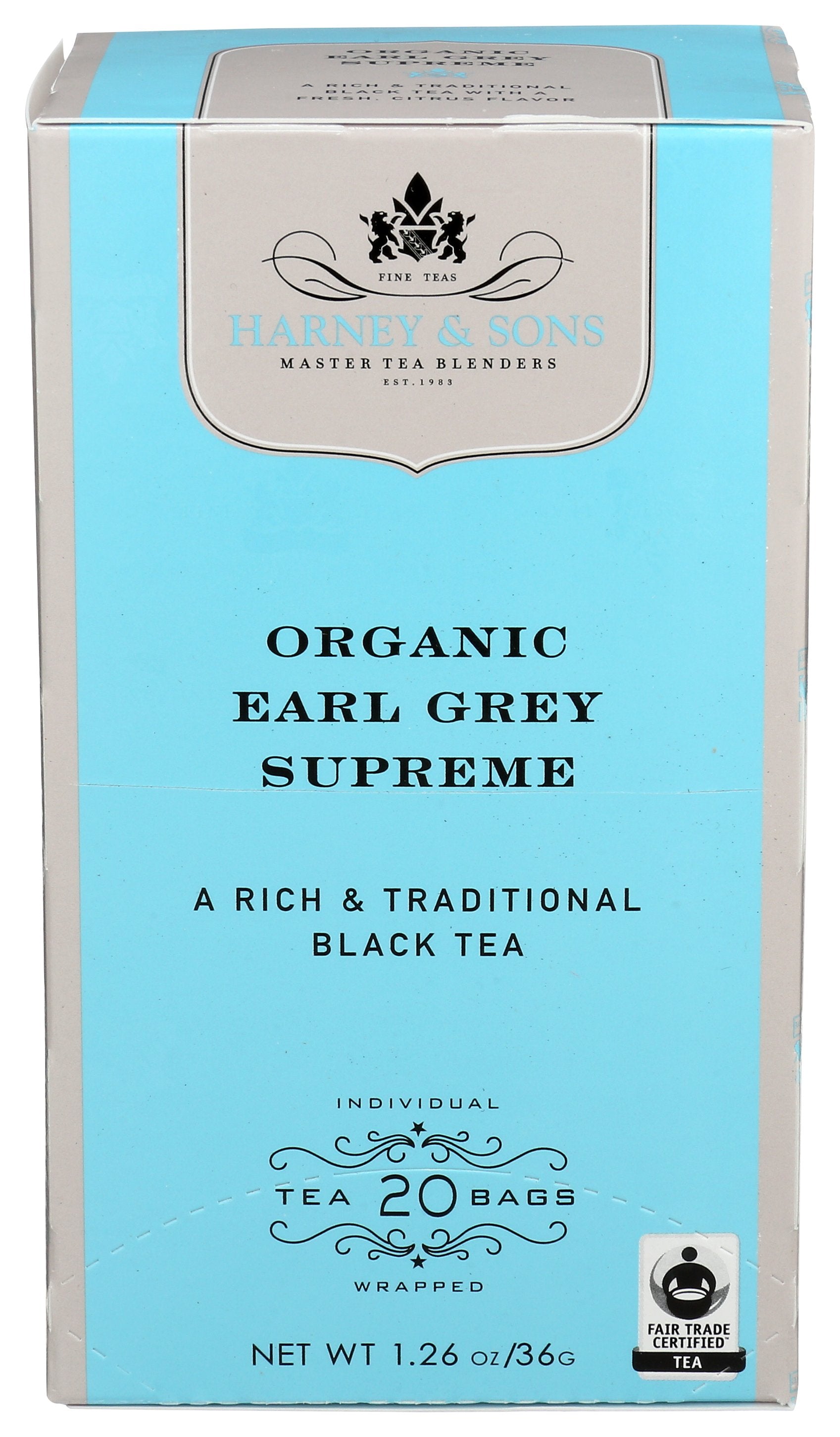 HARNEY & SONS TEA EARL GREY SUPREME - Case of 6