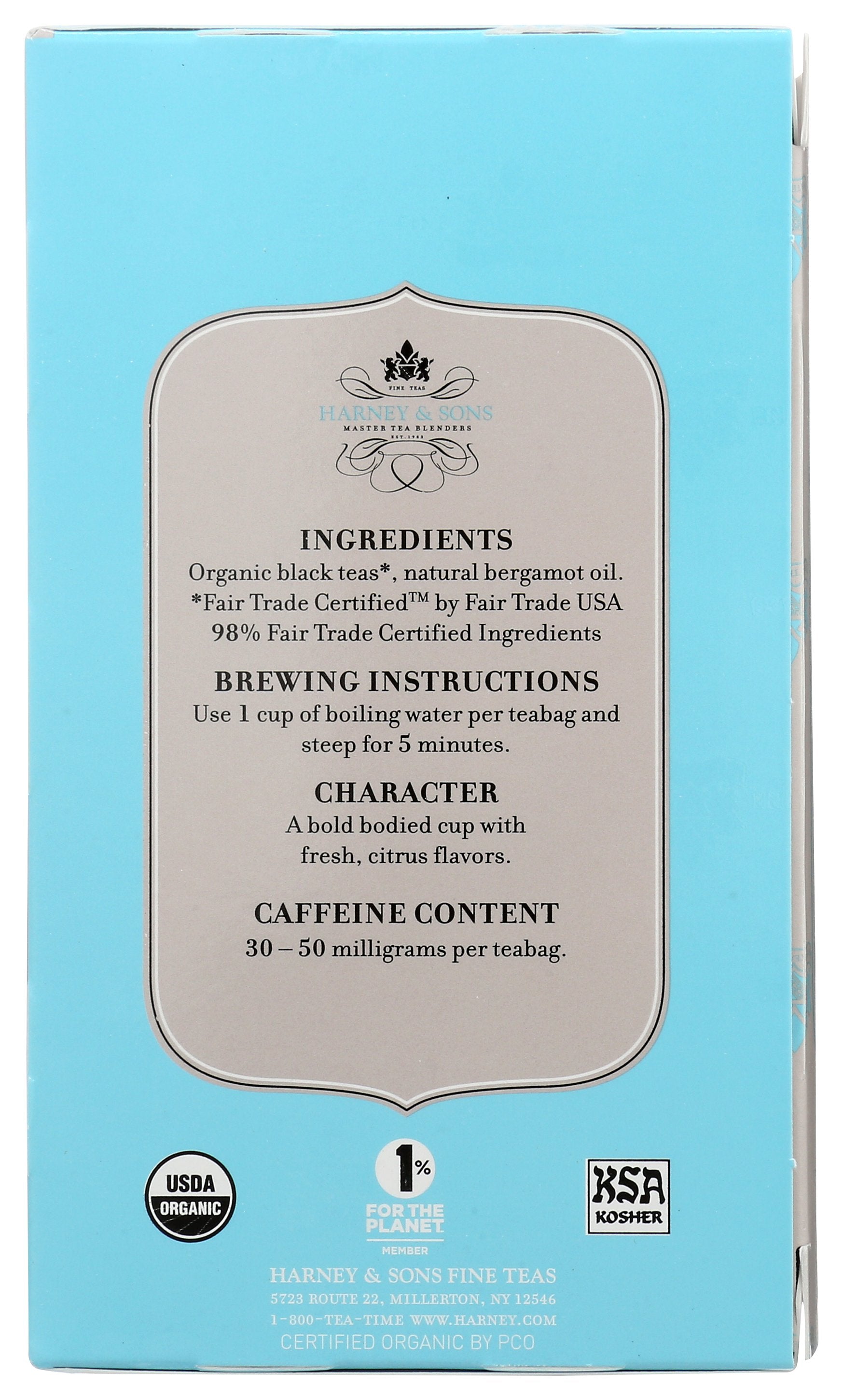 HARNEY & SONS TEA EARL GREY SUPREME - Case of 6