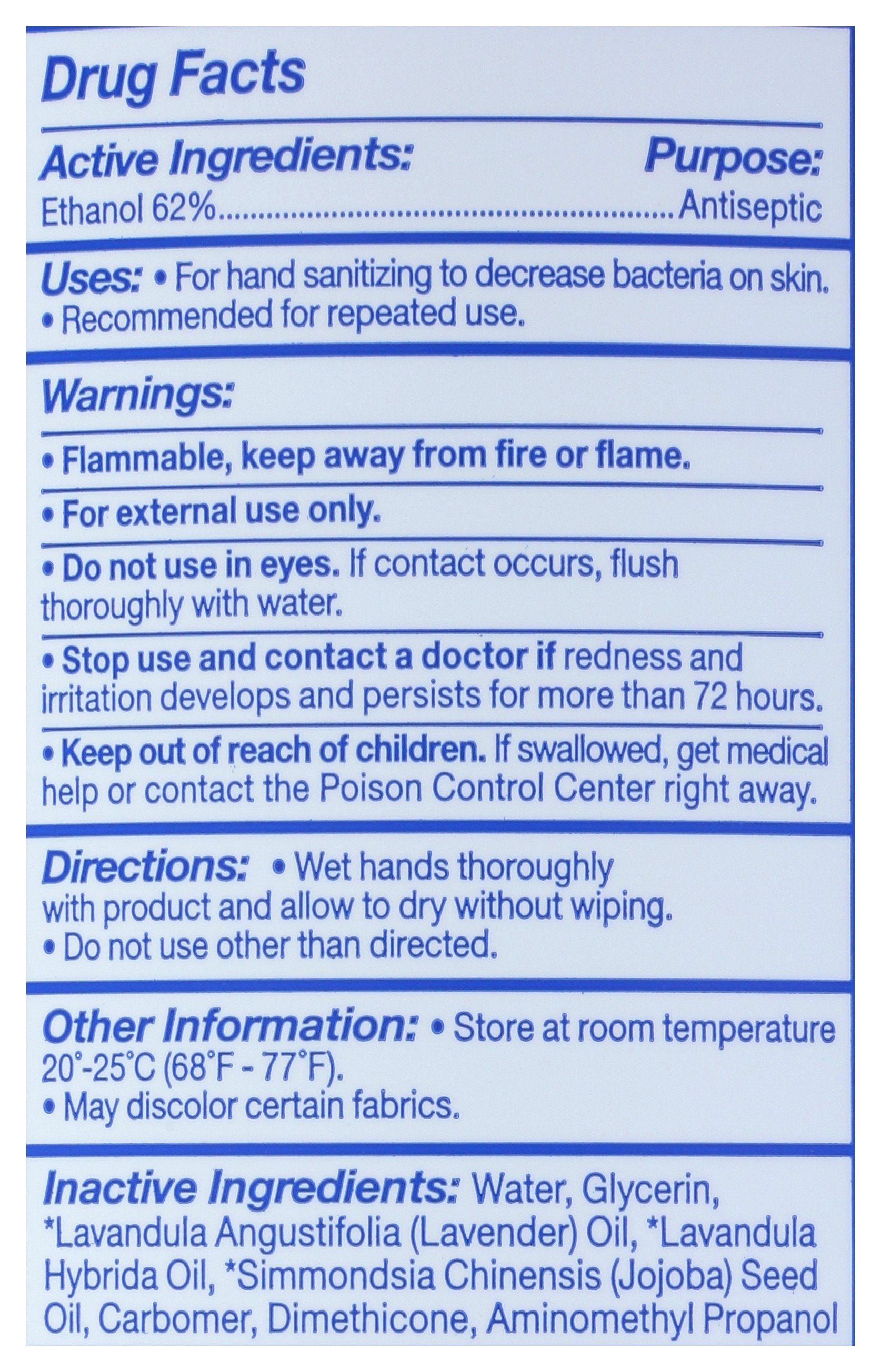 EO HAND SANITIZER GEL LAVNDR - Case of 3