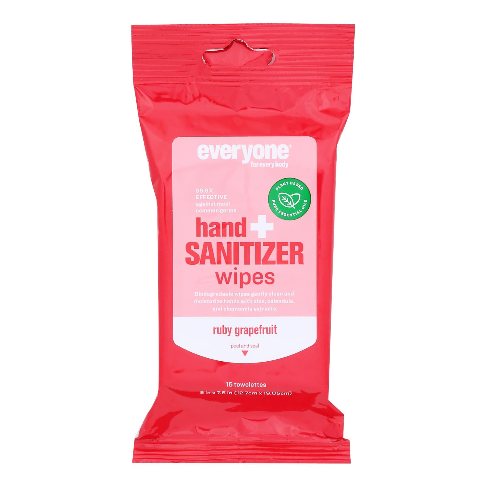 Everyone - Hnd Sntzr Wps Ruby Grapefruit - Case of 6-15 CT