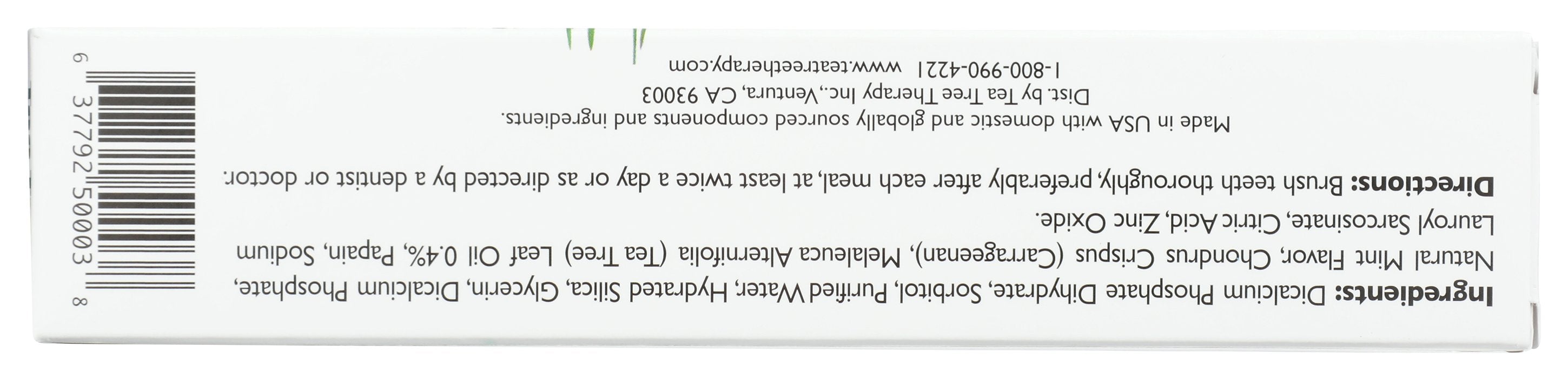 TEA TREE THERAPY TTHPSTE NATURAL WHITEN - Case of 3