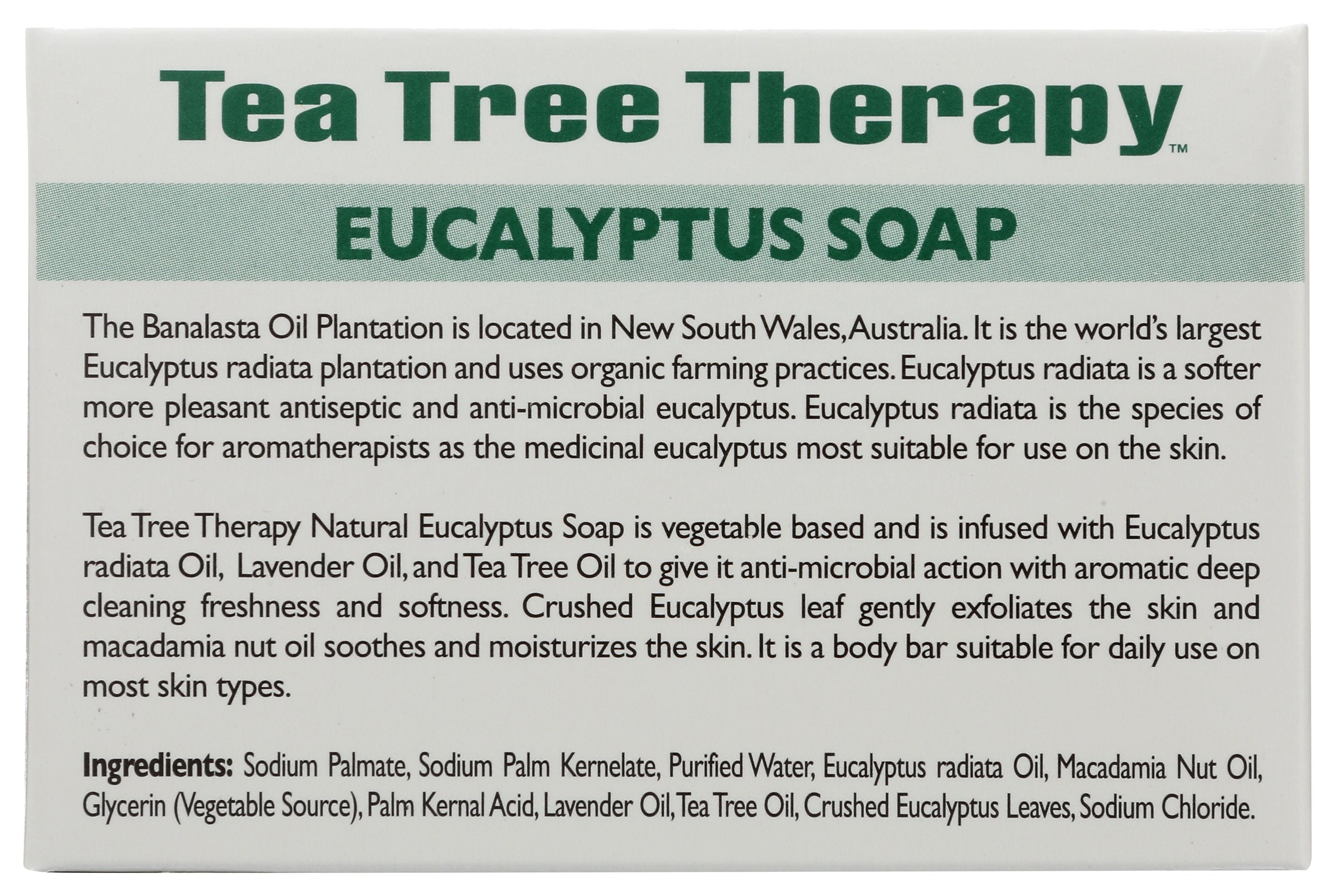 TEA TREE THERAPY SOAP BAR EUCALYPTUS - Case of 3