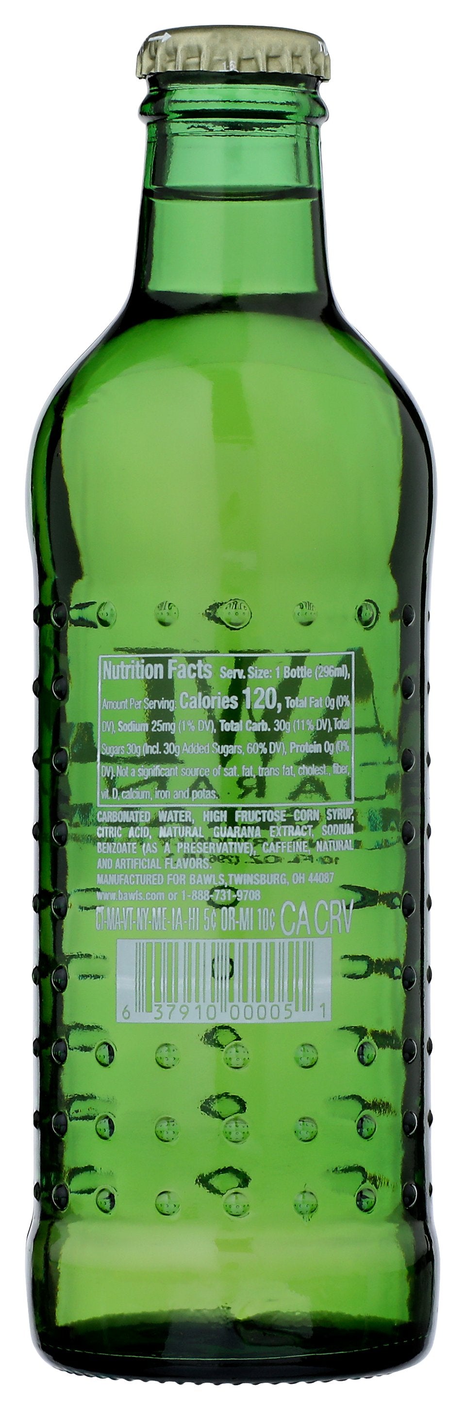 BAWLS GUARANA SODA GINGER ALE - Case of 12