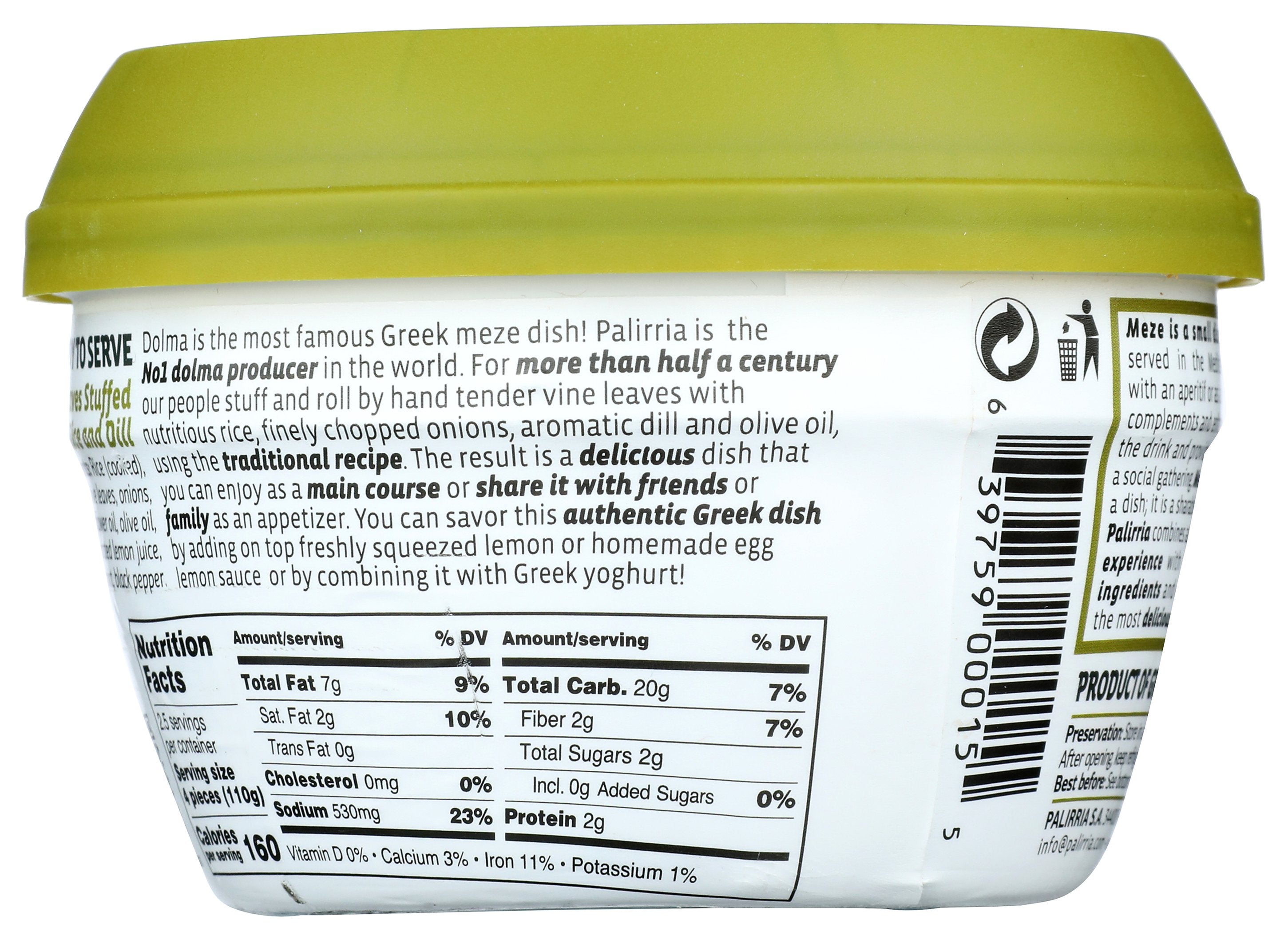 PALIRRIA MEZE DOLMA - Case of 6