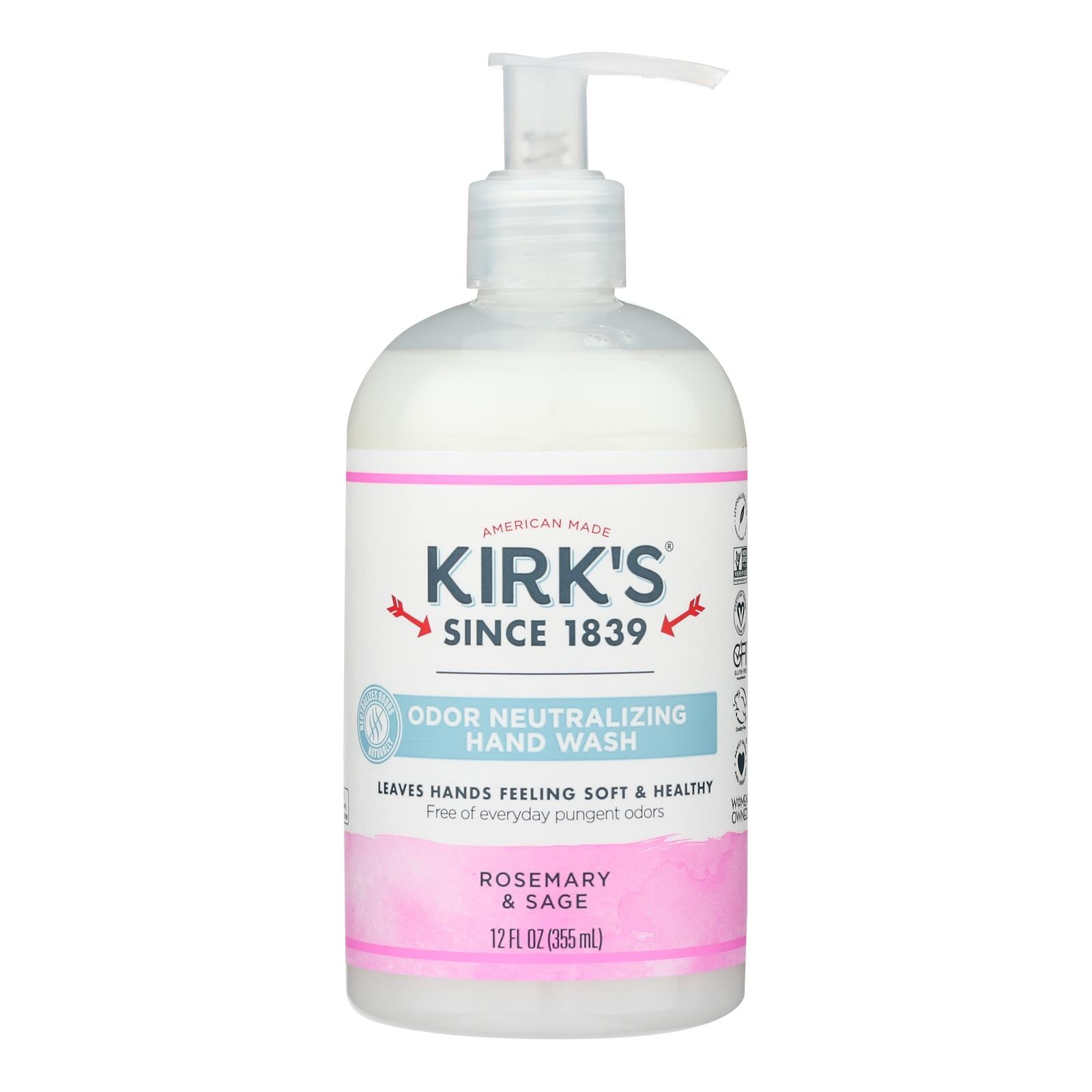 Kirk's Natural - Hand Soap Rosemary Sage - 12 Fz
