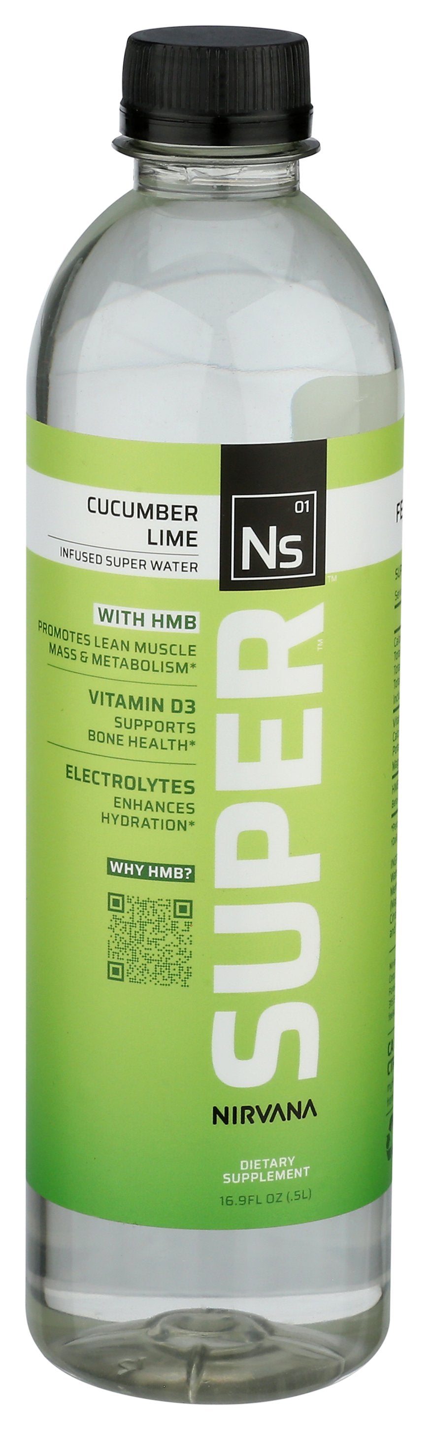 NIRVANA SUPER WATER RTD CUCUMBER LIME - Case of 12