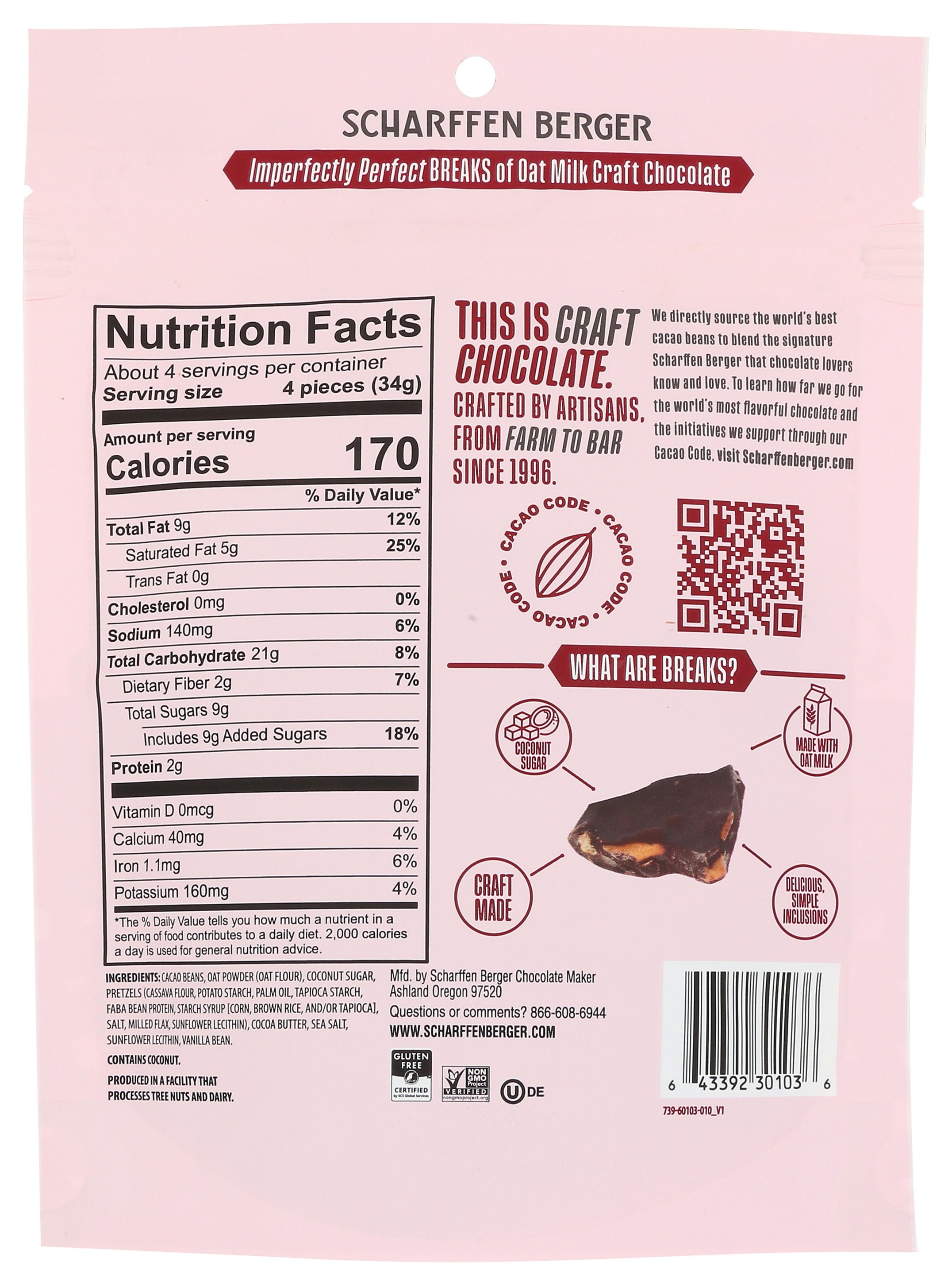 SCHARFFEN BERGER CHOC BARK OMLK PRZL SSLT - Case of 8