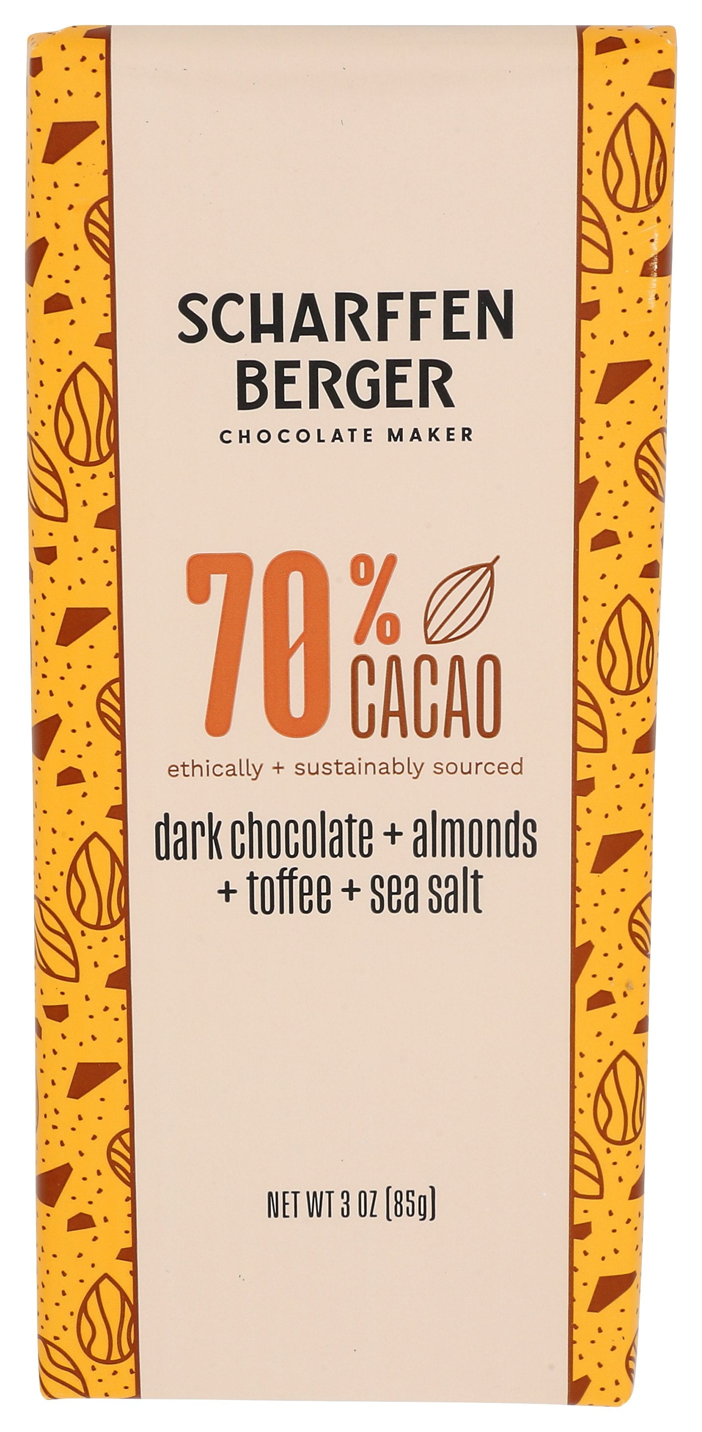 SCHARFFEN BERGER CHOC BAR ALMD TOFFEE - Case of 12